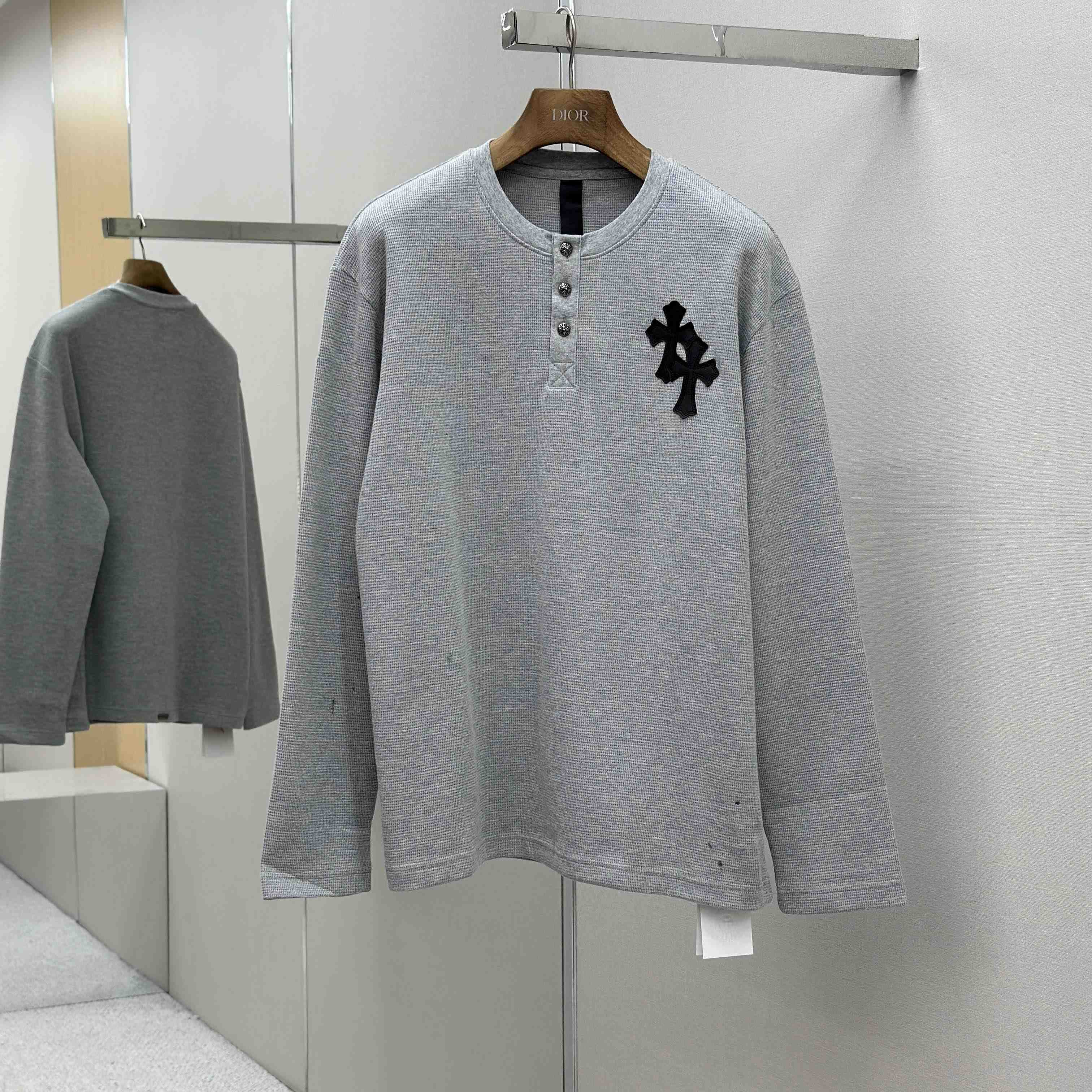 Chrome Hearts Long Sleeve Button - DopestKickz
