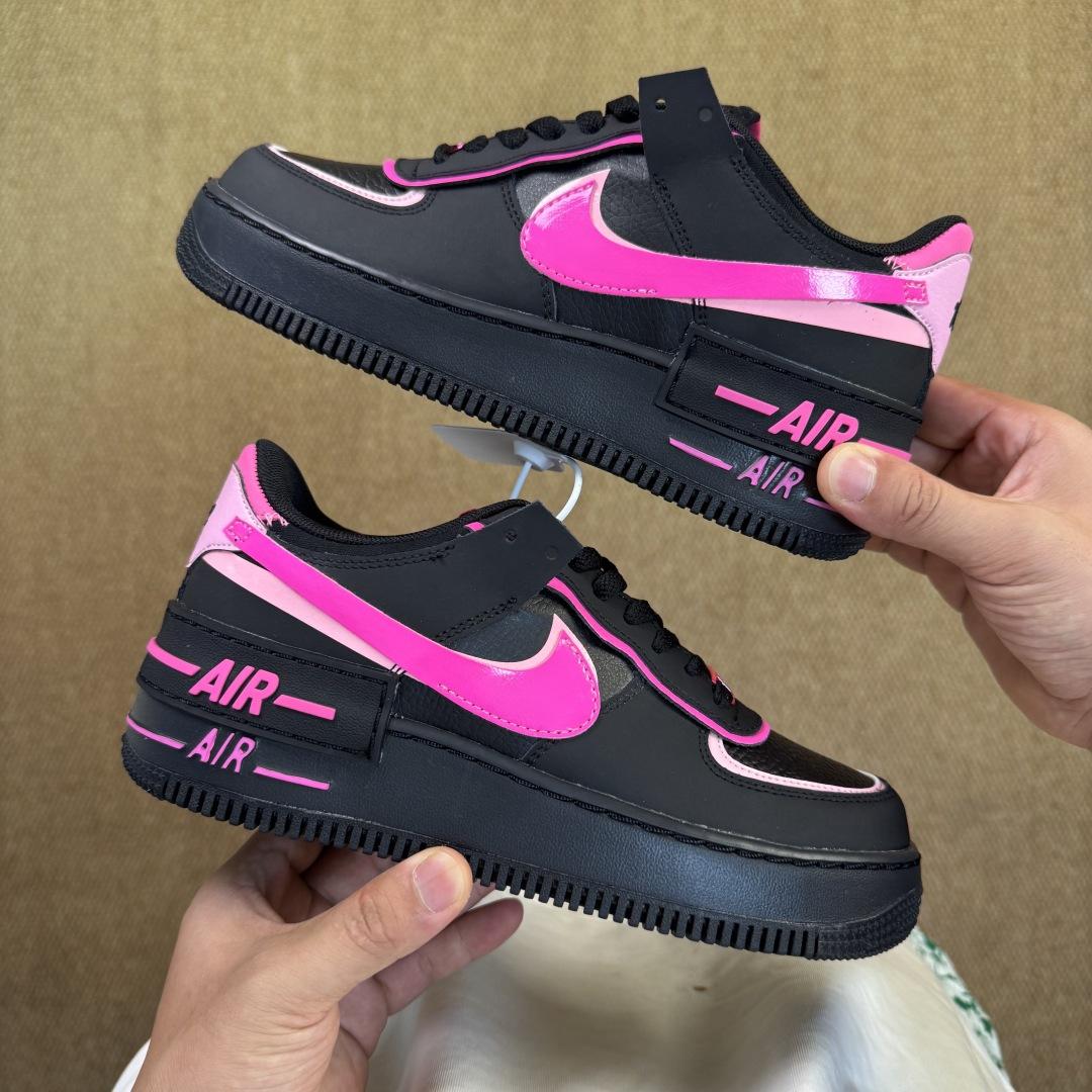 Nike Air Force 1 Shadow “Black Pink Swoosh” CI0919-006 - DopestKickz