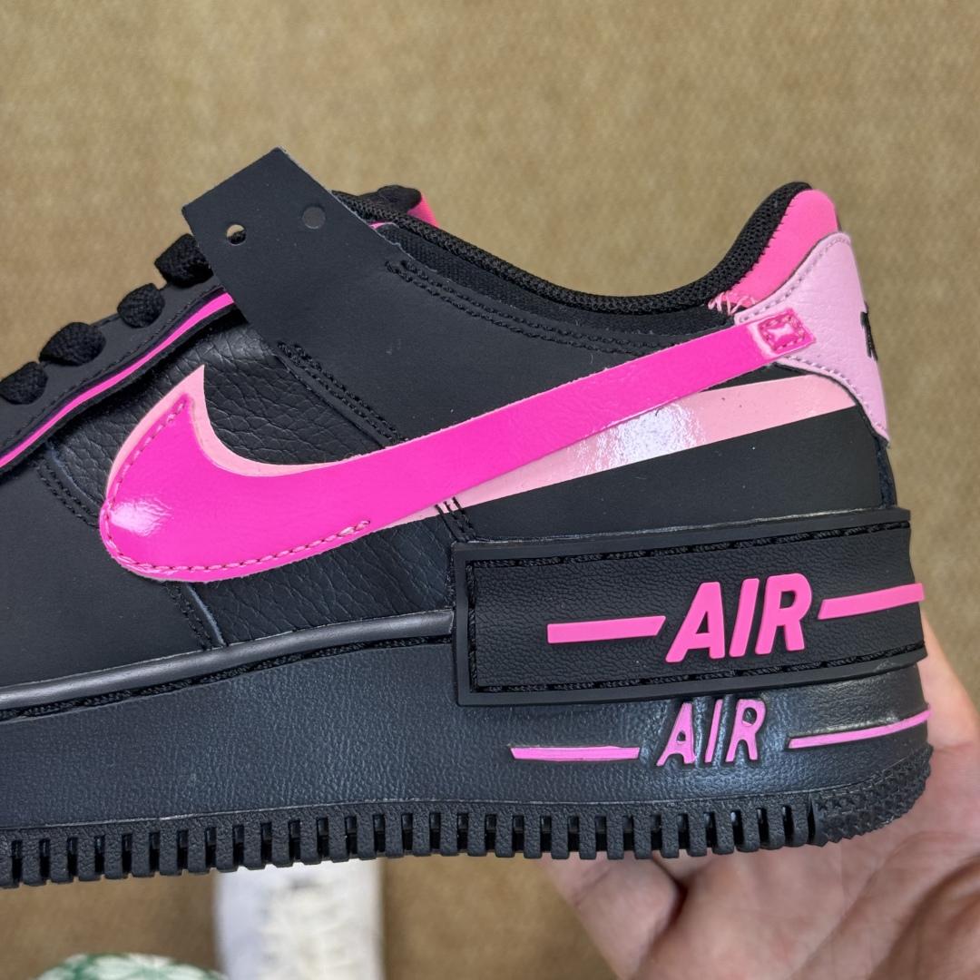 Nike Air Force 1 Shadow “Black Pink Swoosh” CI0919-006 - DopestKickz