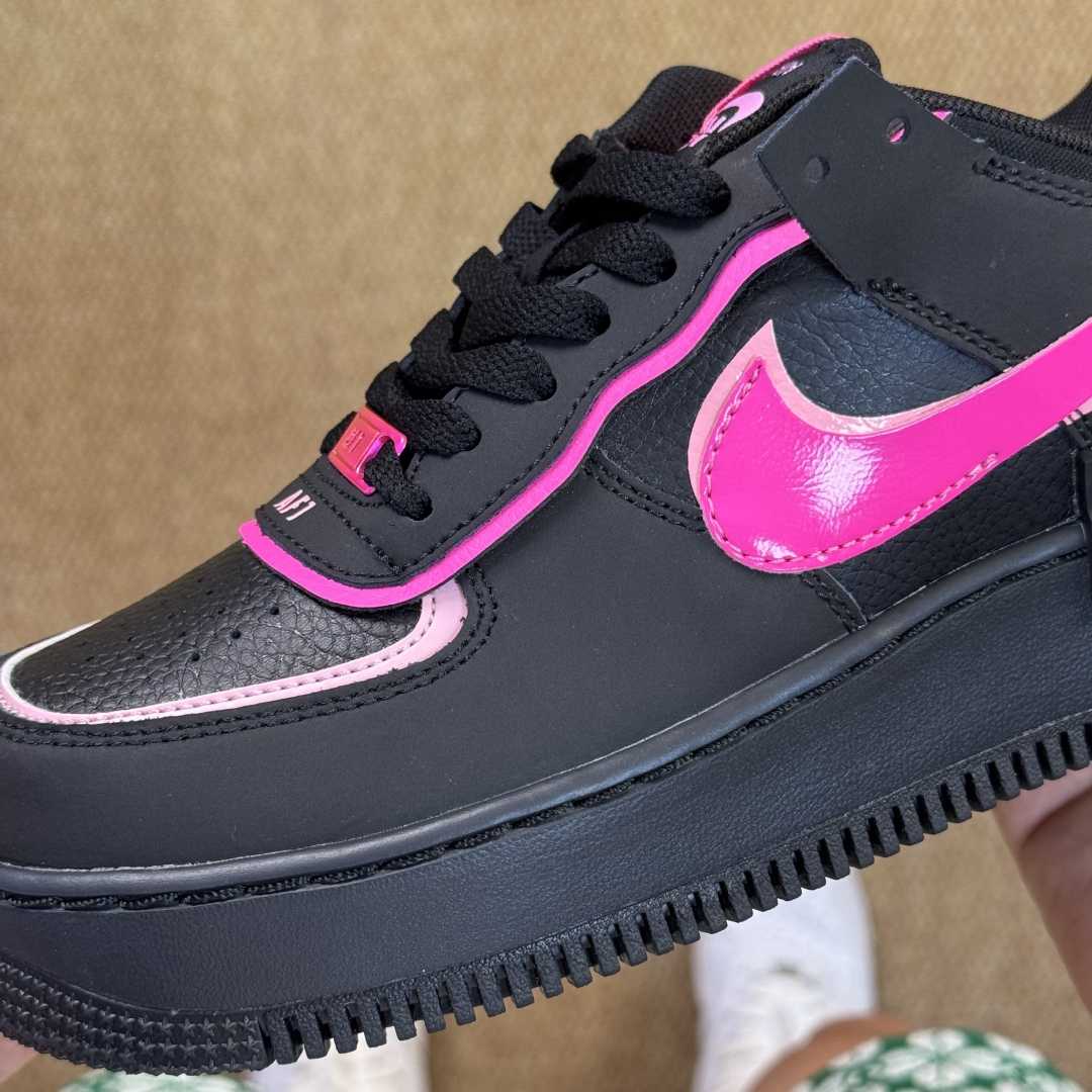 Nike Air Force 1 Shadow “Black Pink Swoosh” CI0919-006 - DopestKickz