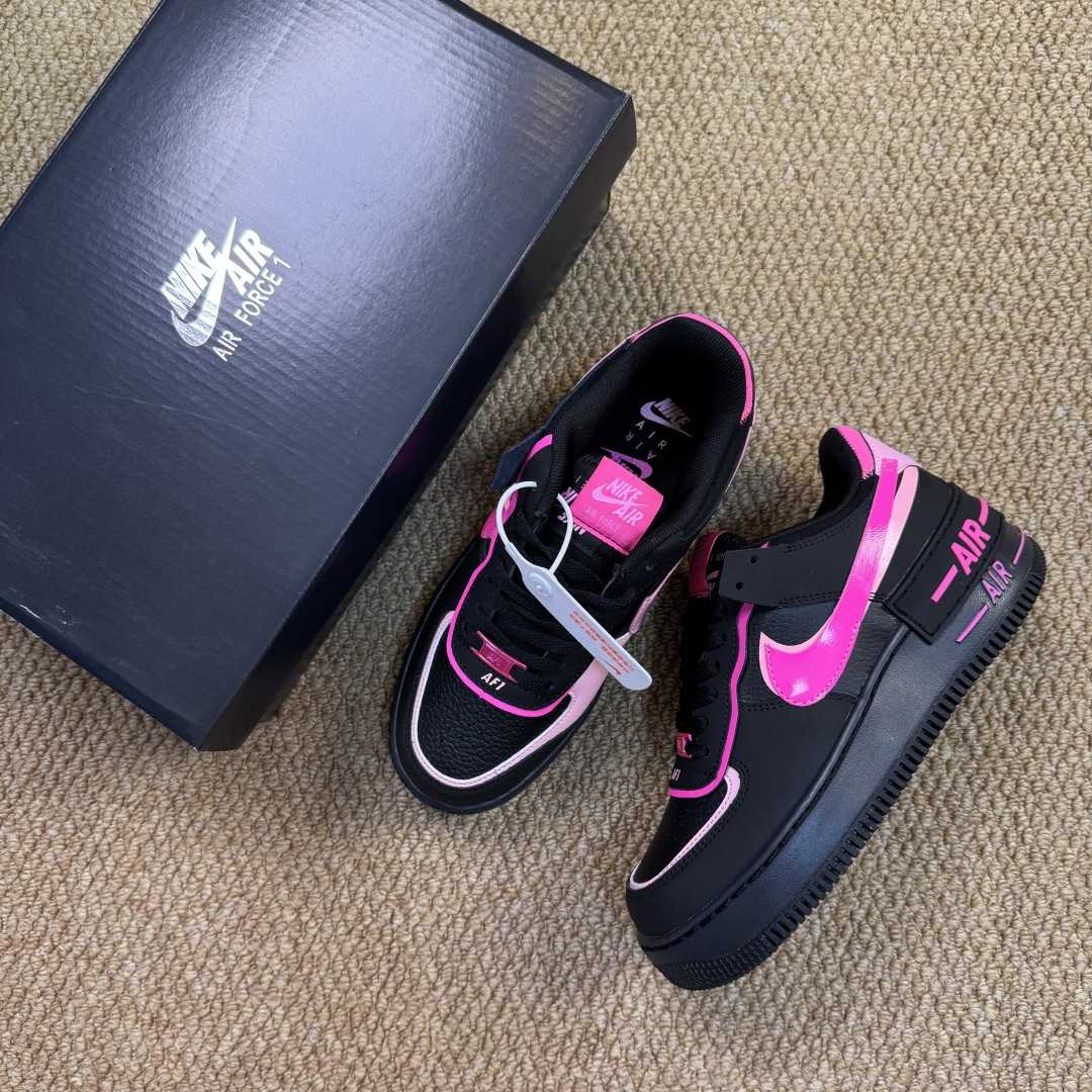 Nike Air Force 1 Shadow “Black Pink Swoosh” CI0919-006 - DopestKickz