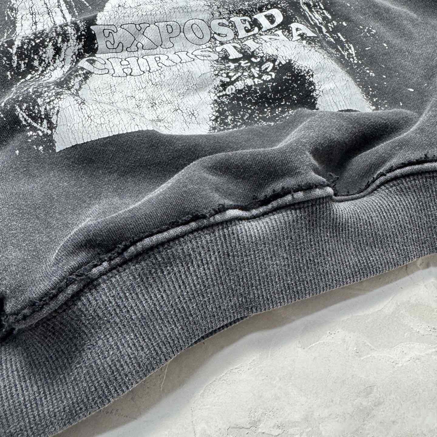 Enfants Riches Déprimés Exposed Christina Hoodie 'Sun Faded Black' - DopestKickz