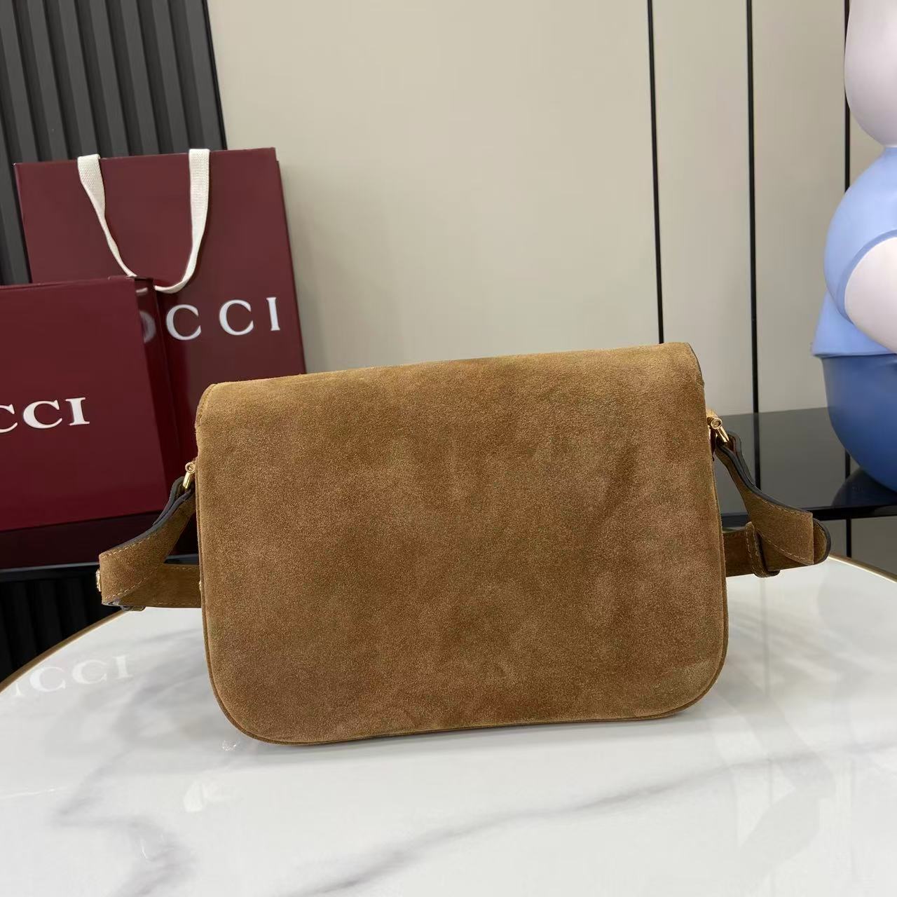 Gucci Horsebit 1955 Aura Small Shoulder Bag - DopestKickz