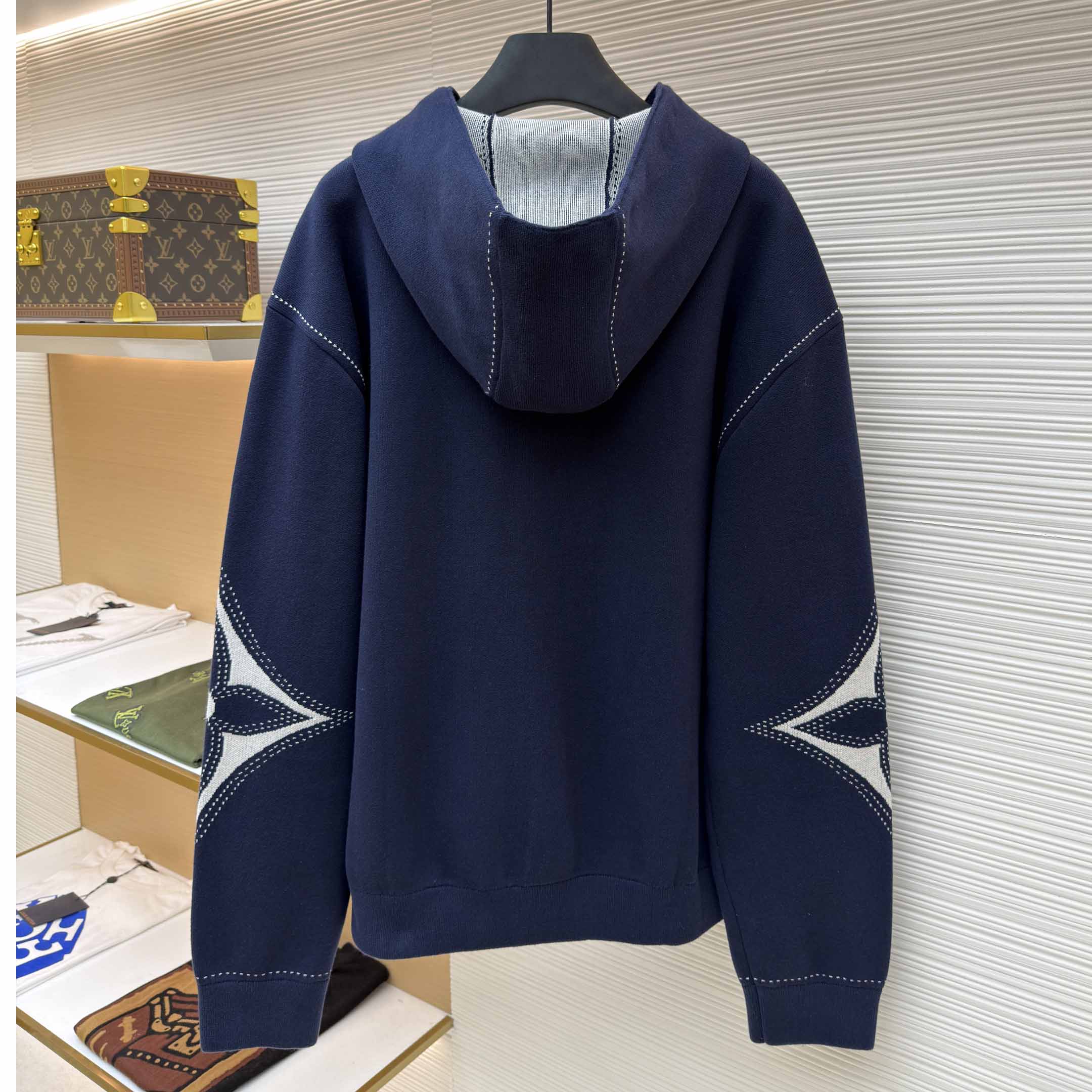 Louis Vuitton Graphic Intarsia Zipped Cotton Hoodie  - DopestKickz