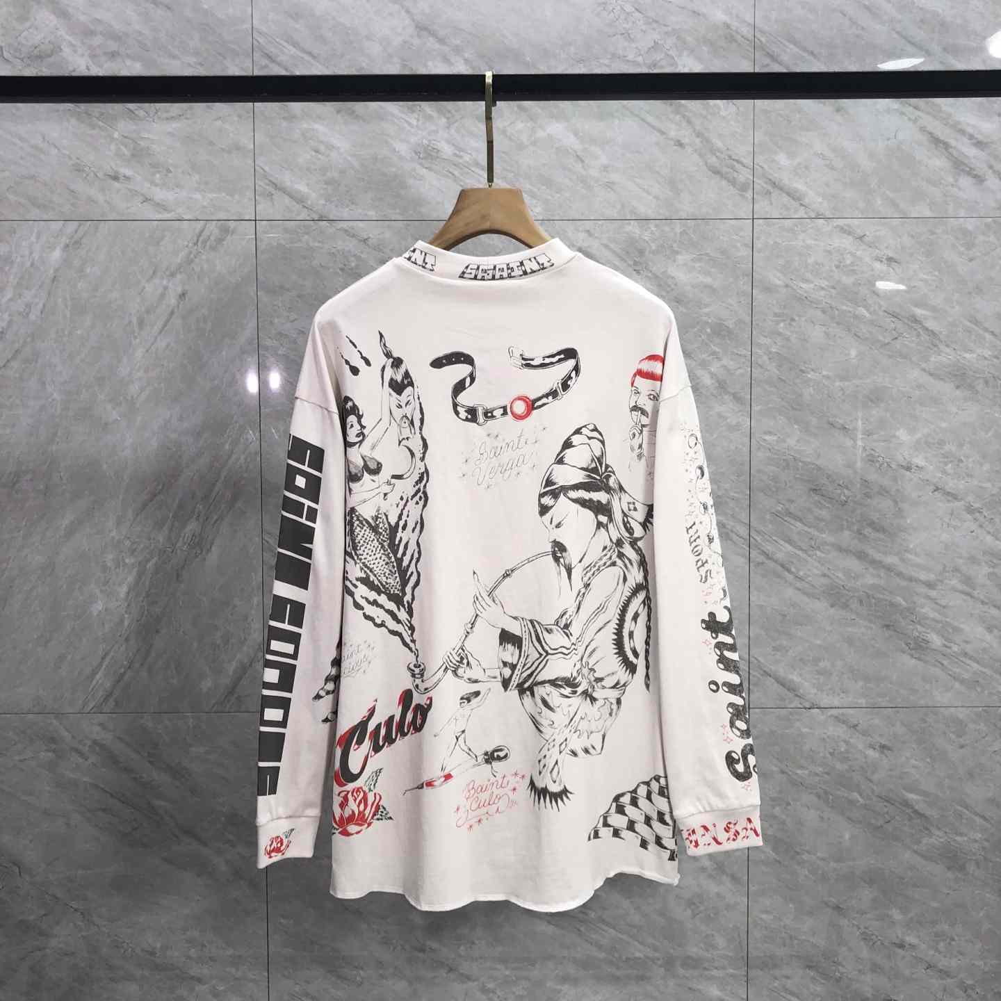 Saint Michael x Alexis Ross ALX LS Tee Drawing  - DopestKickz