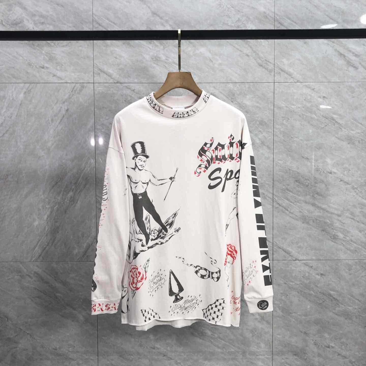 Saint Michael x Alexis Ross ALX LS Tee Drawing  - DopestKickz