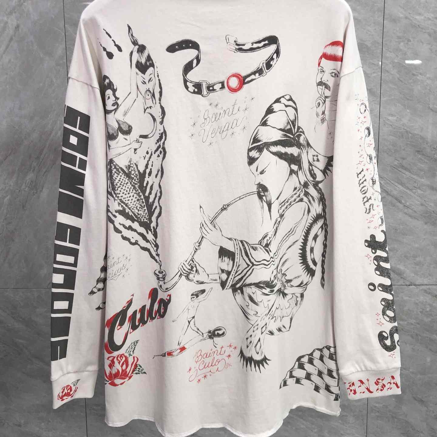 Saint Michael x Alexis Ross ALX LS Tee Drawing  - DopestKickz