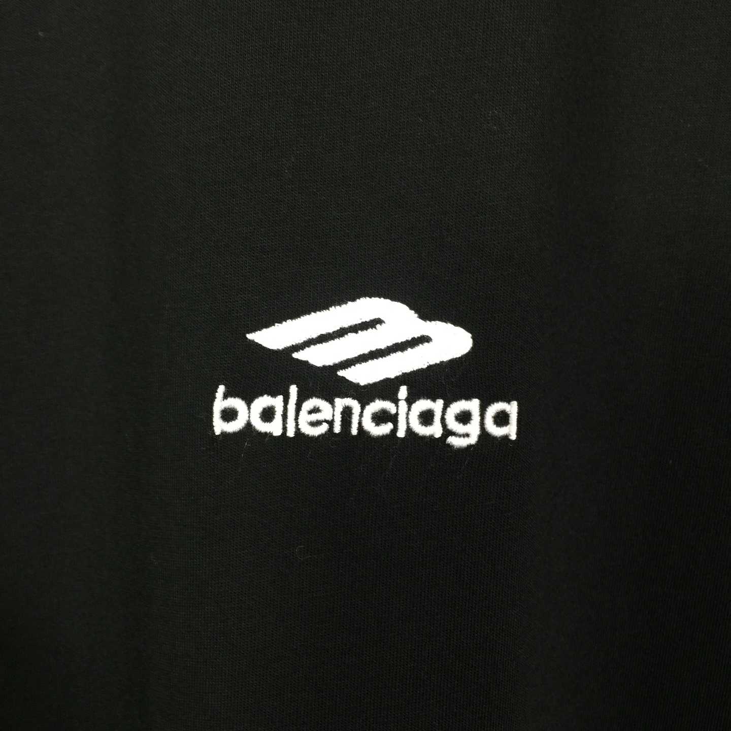 Balenciaga 3B Sports Icon T-Shirt In Washed Black Dry Fleece - DopestKickz