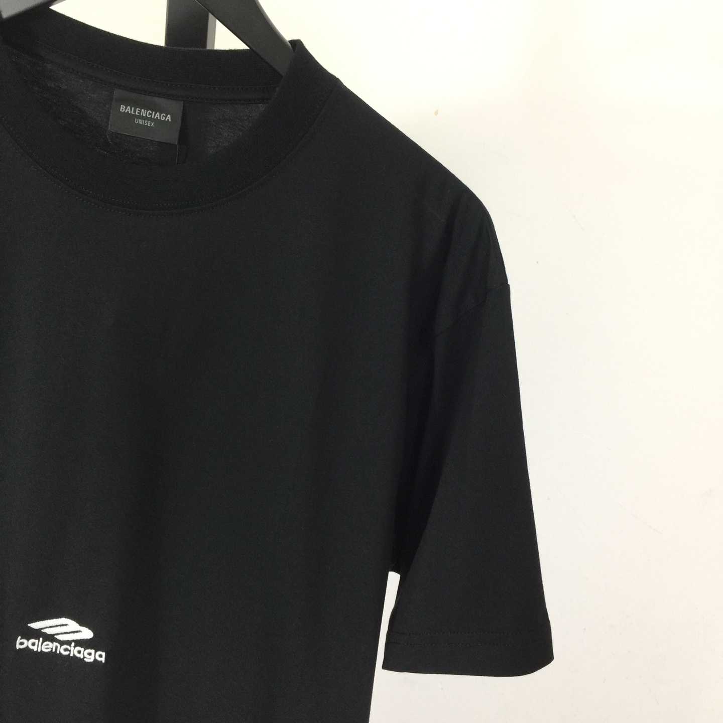 Balenciaga 3B Sports Icon T-Shirt In Washed Black Dry Fleece - DopestKickz