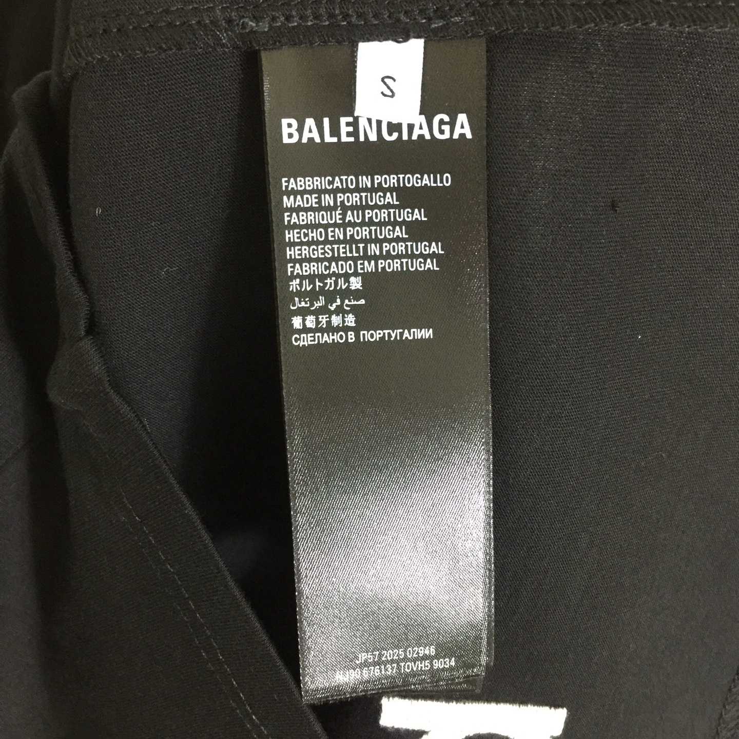 Balenciaga 3B Sports Icon T-Shirt In Washed Black Dry Fleece - DopestKickz