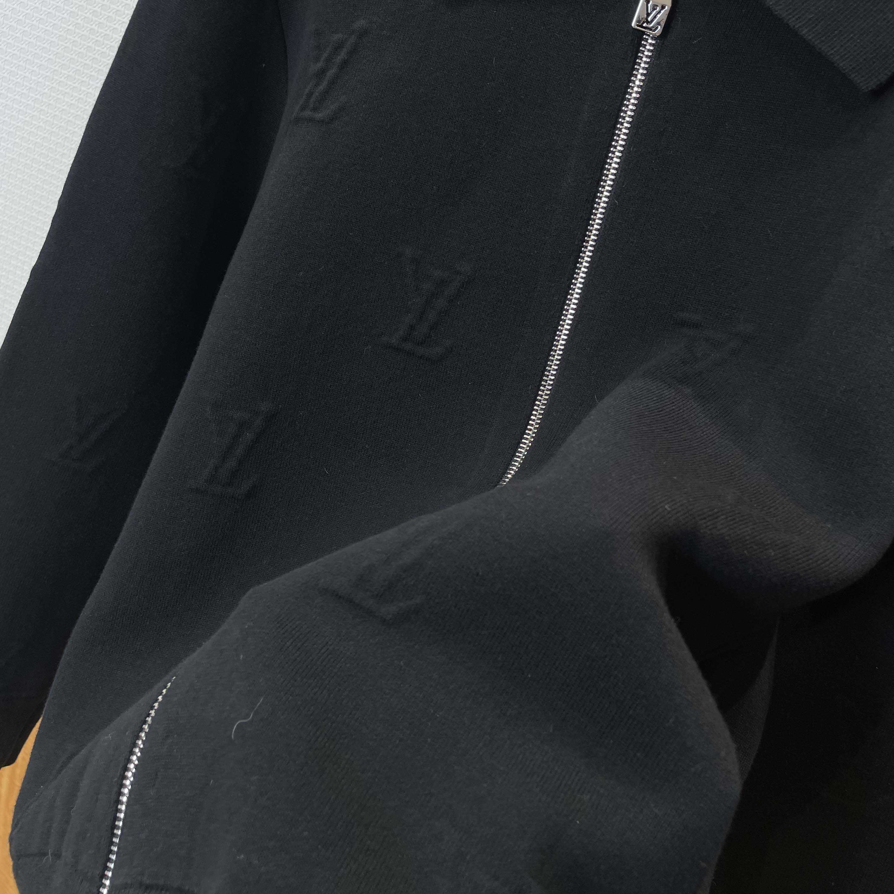 Louis Vuitton LV Blason Embossed Wool Blouson   1AFYEKC - DopestKickz