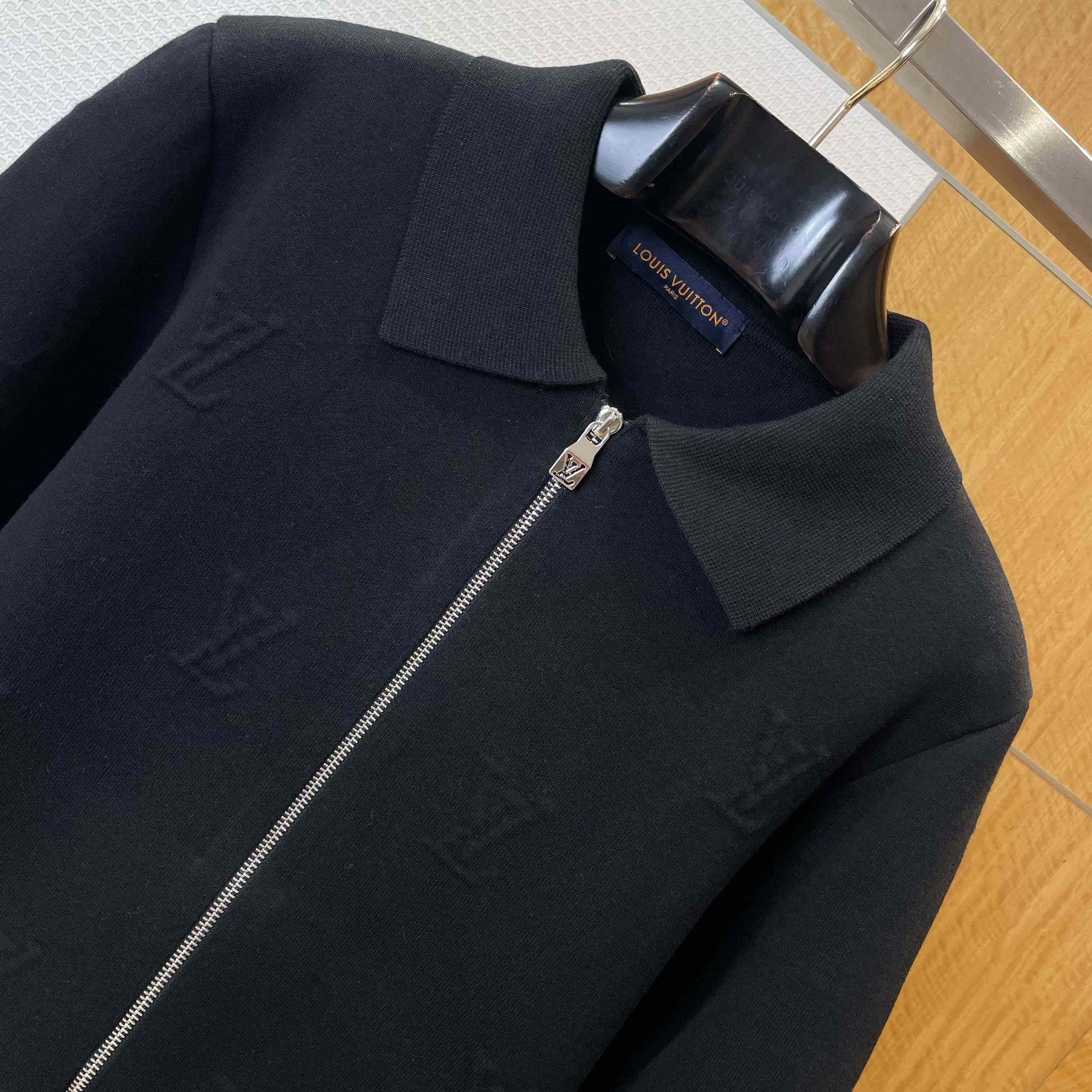 Louis Vuitton LV Blason Embossed Wool Blouson   1AFYEKC - DopestKickz