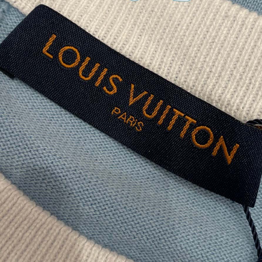 Louis Vuitton Silk-Cotton Short-Sleeved Crewneck   1AIJYJ - DopestKickz