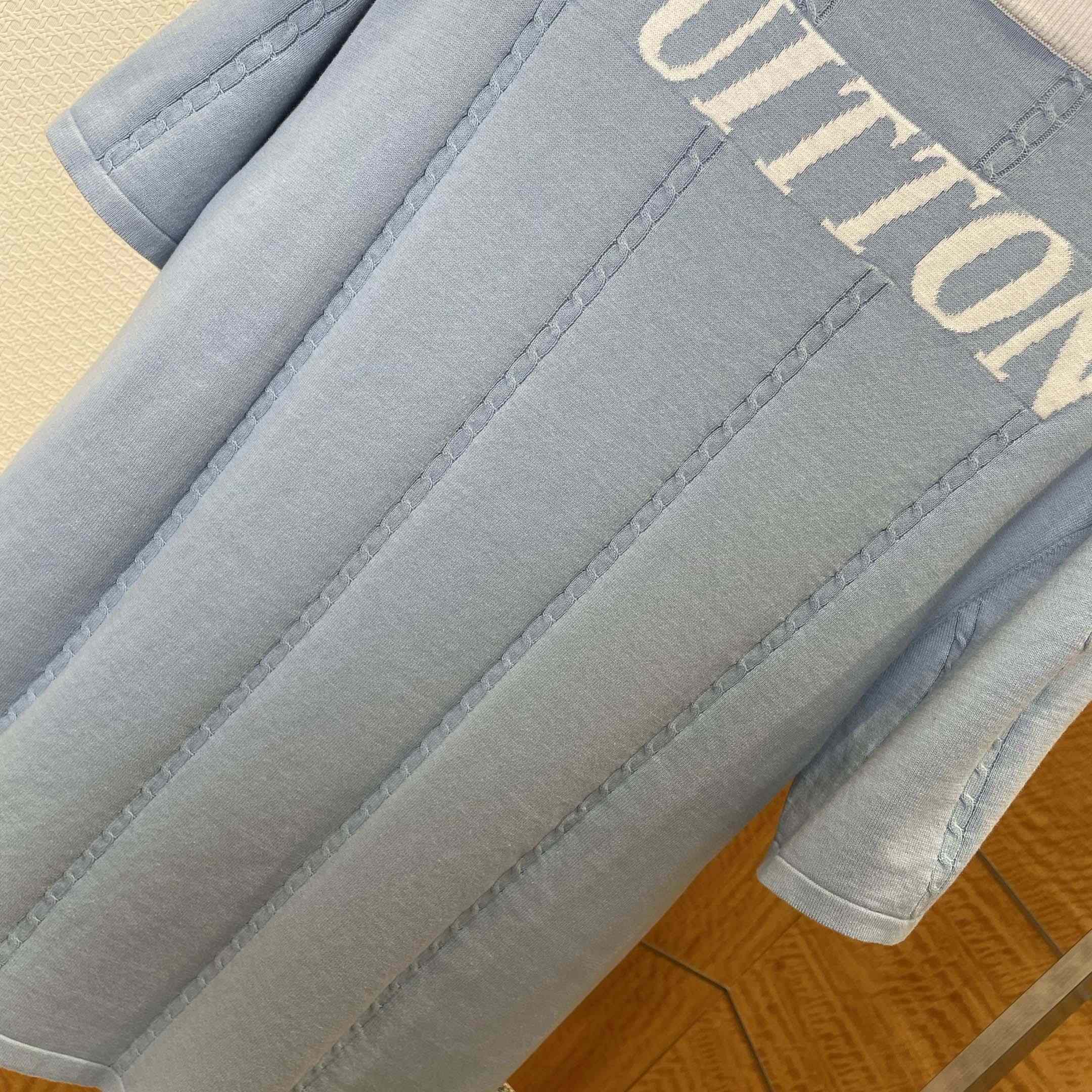 Louis Vuitton Silk-Cotton Short-Sleeved Crewneck   1AIJYJ - DopestKickz