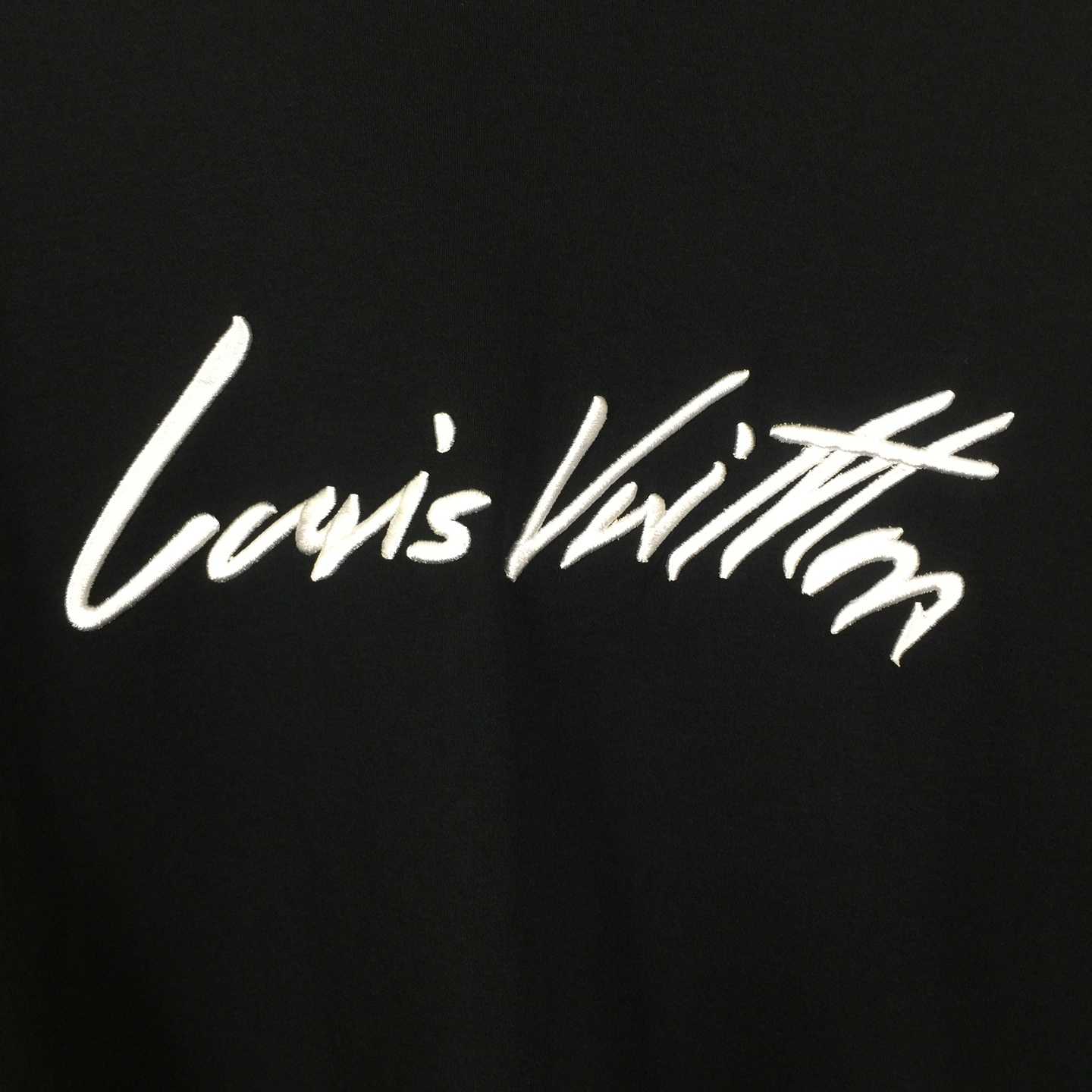 Louis Vuitton Cursive Signature T-Shirt - DopestKickz