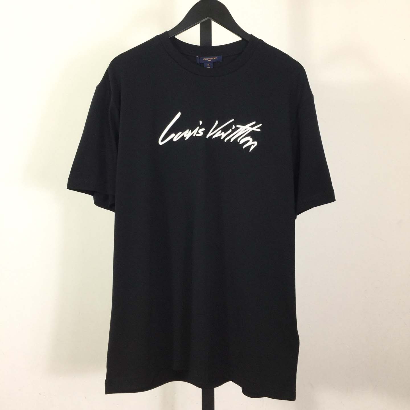 Louis Vuitton Cursive Signature T-Shirt - DopestKickz