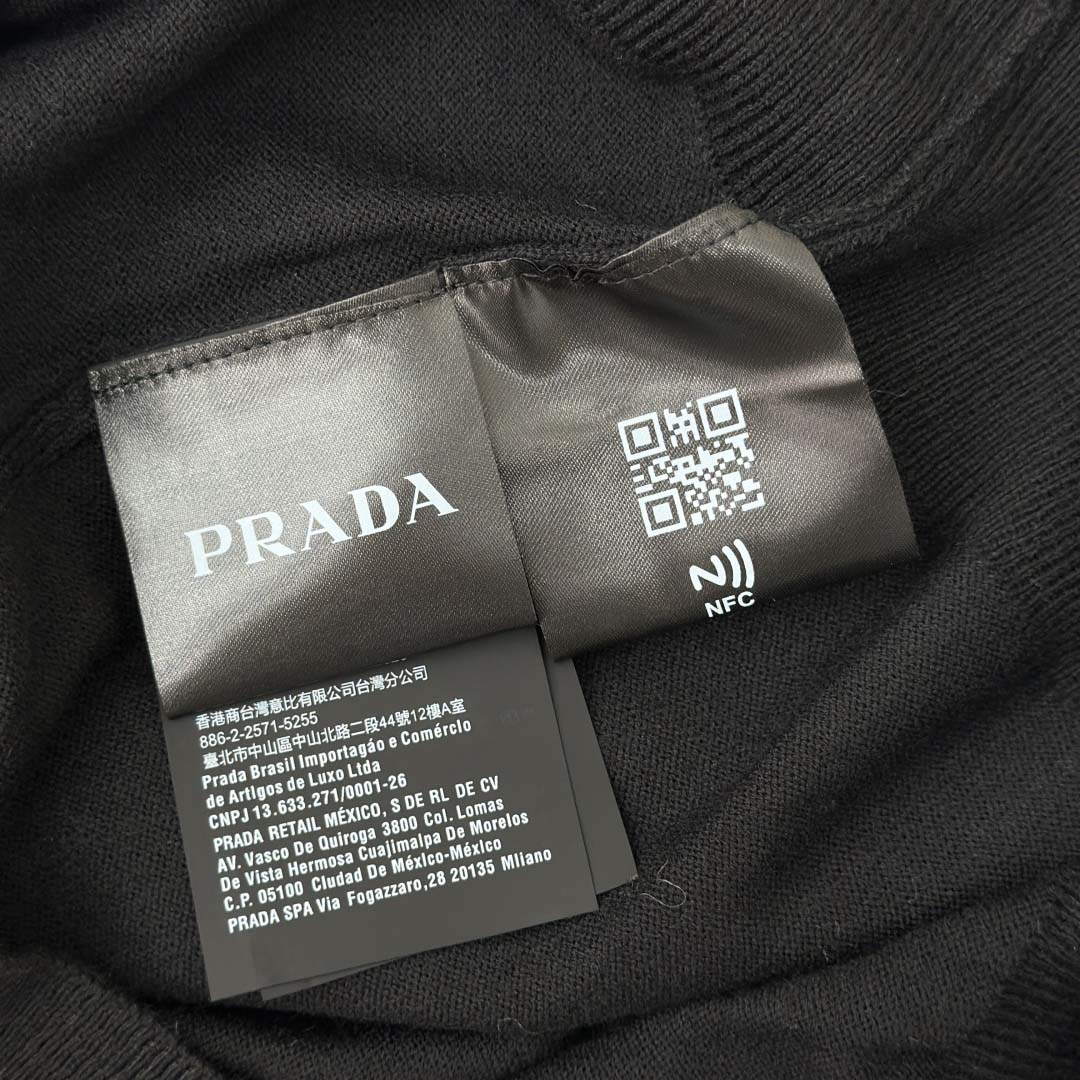 Prada Embroidered Long-sleeves Wool Sweater - DopestKickz