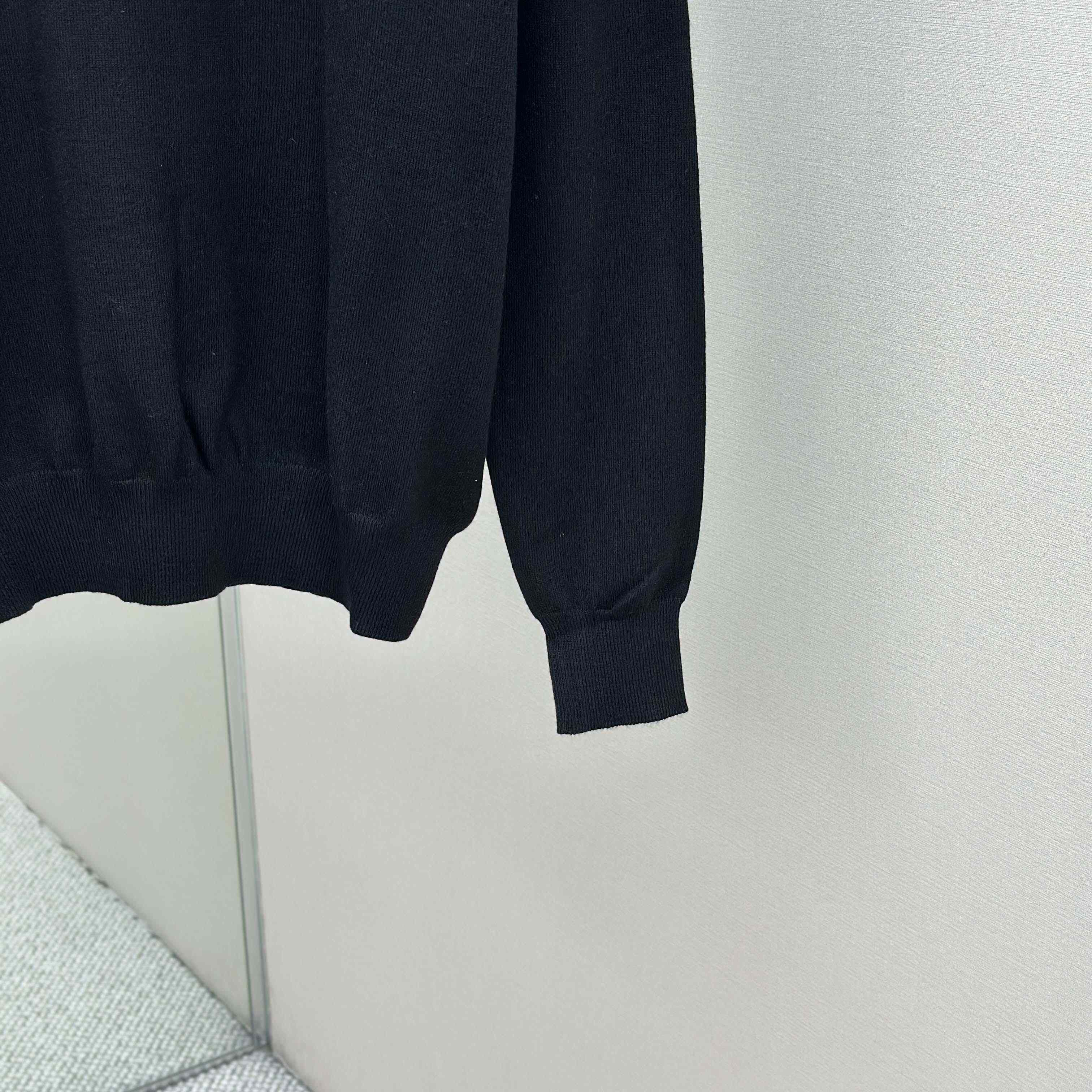 Prada Embroidered Long-sleeves Wool Sweater - DopestKickz