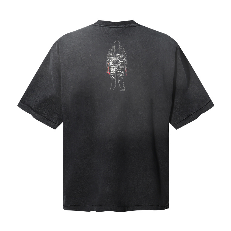 Saint Michael Zange Washed T-shirt - DopestKickz