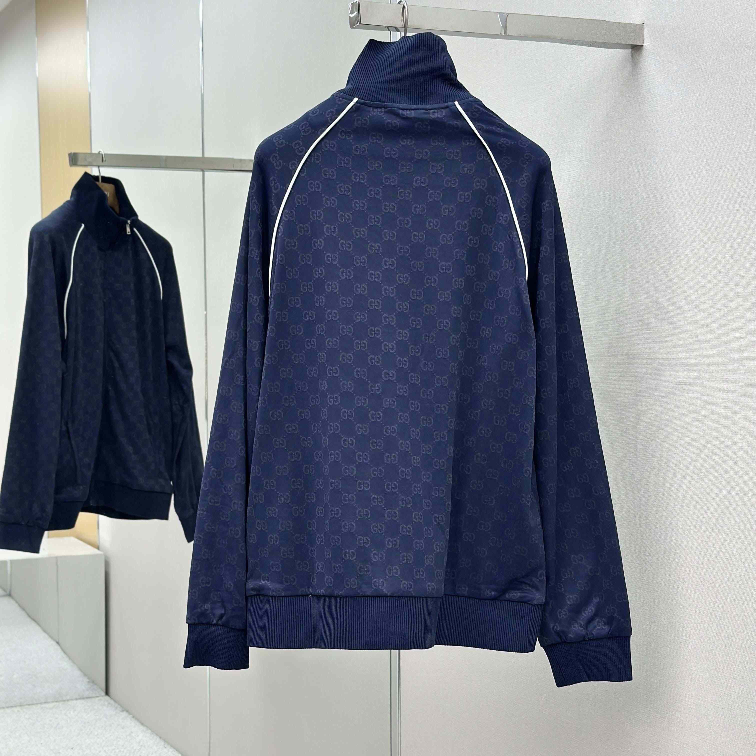 Gucci GG Jersey Jacquard Zip Jacket - DopestKickz