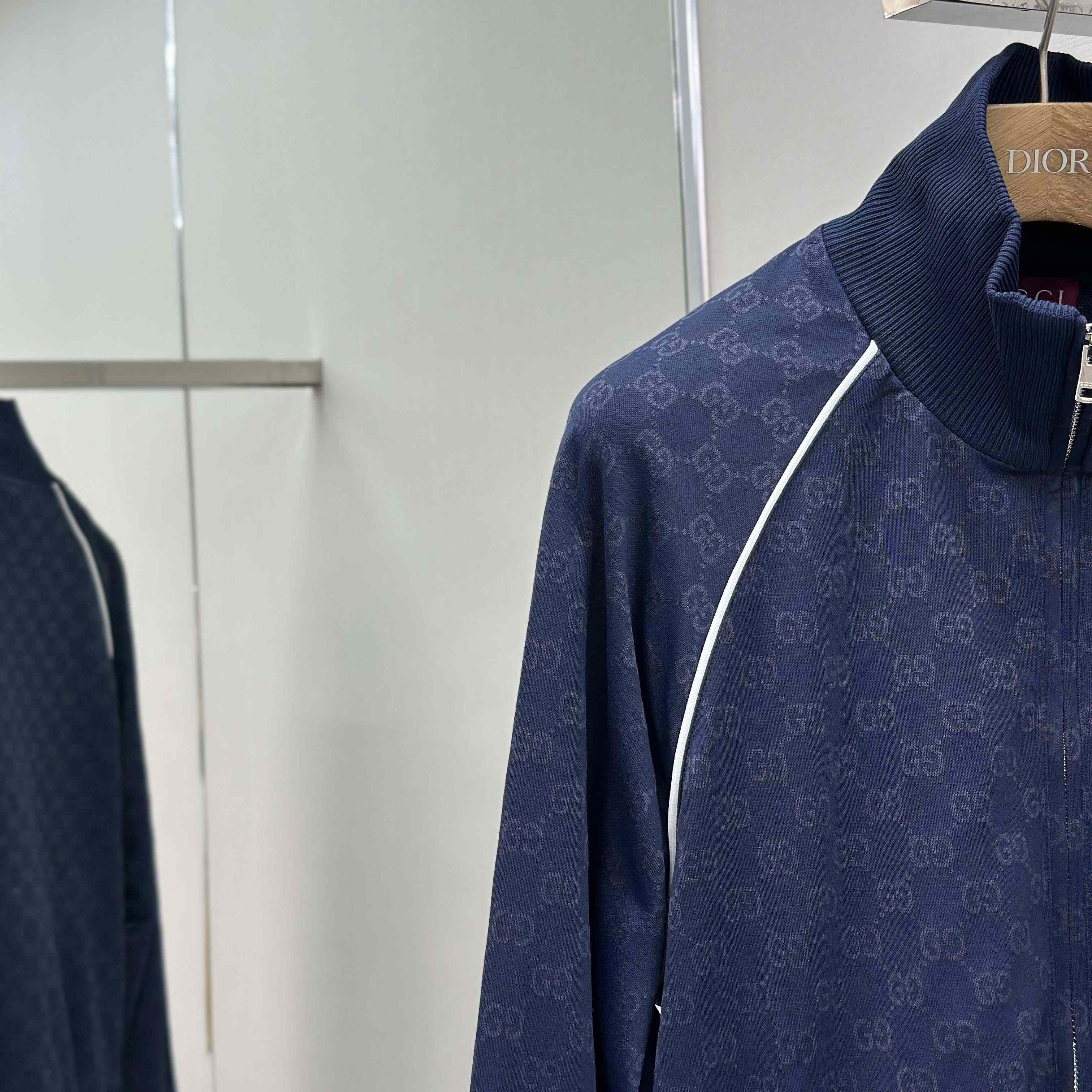 Gucci GG Jersey Jacquard Zip Jacket - DopestKickz