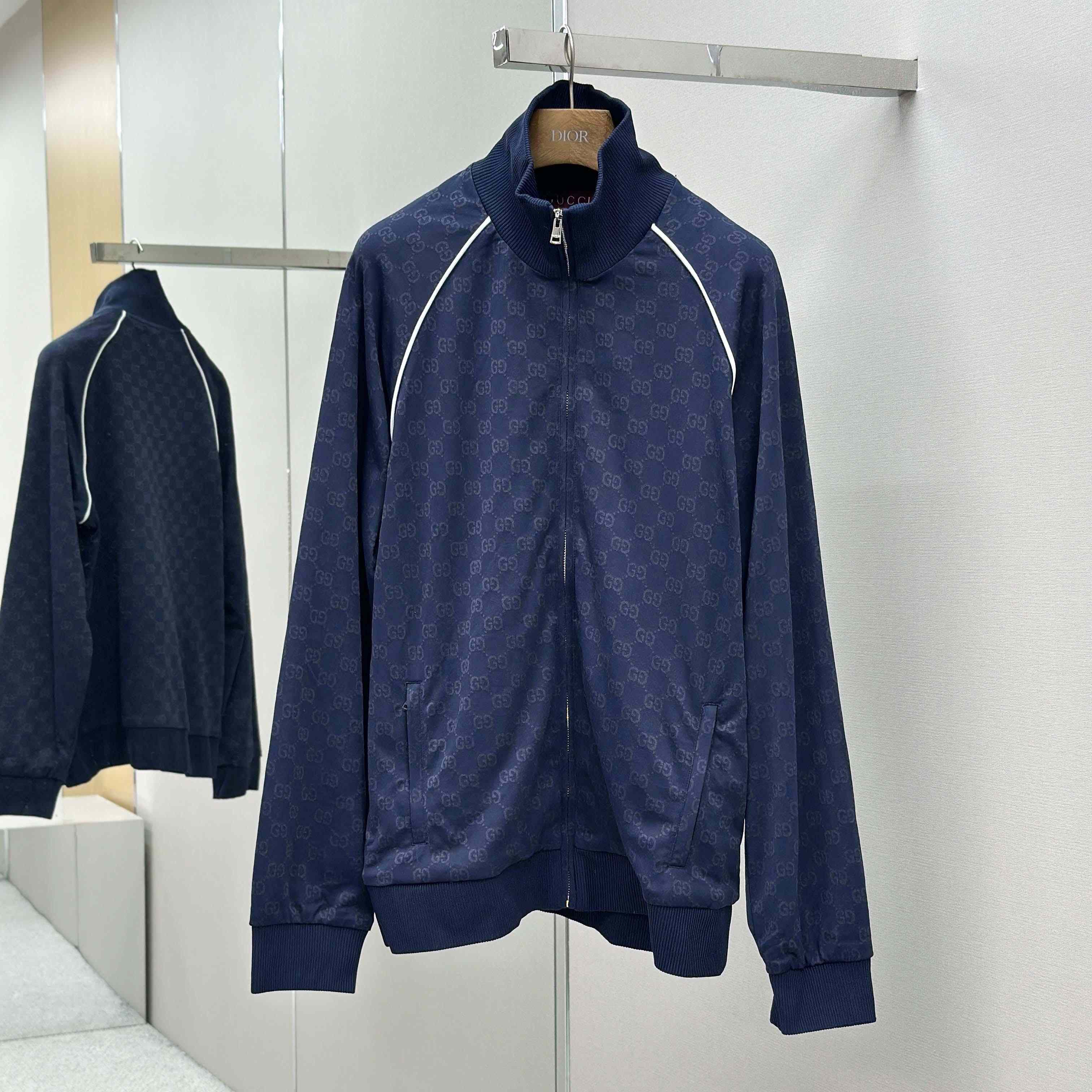 Gucci GG Jersey Jacquard Zip Jacket - DopestKickz