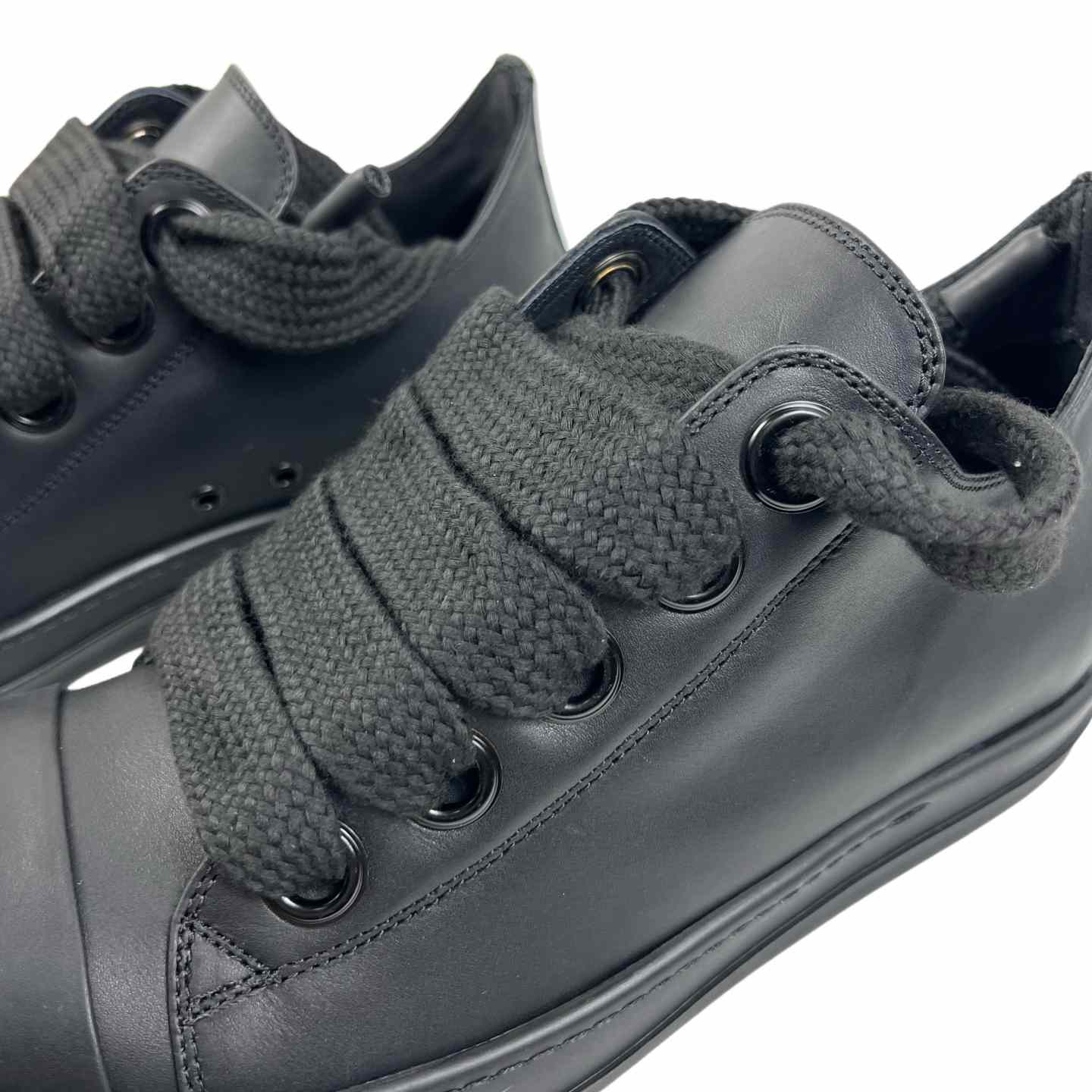 Rick Owens lace-up Leather Sneakers  - DopestKickz