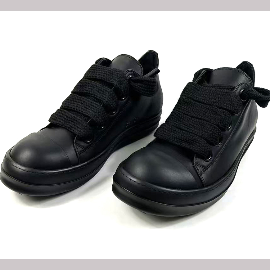 Rick Owens lace-up Leather Sneakers  - DopestKickz