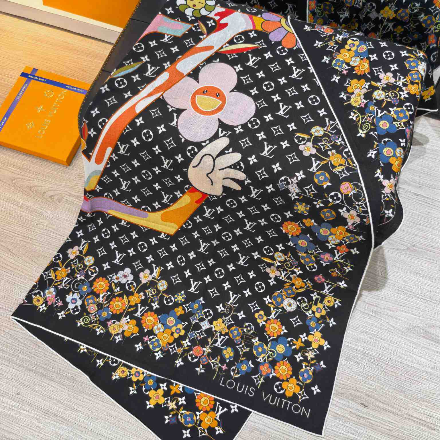 Louis Vuitton LV x TM Monogram Superflat Shawl    - DopestKickz