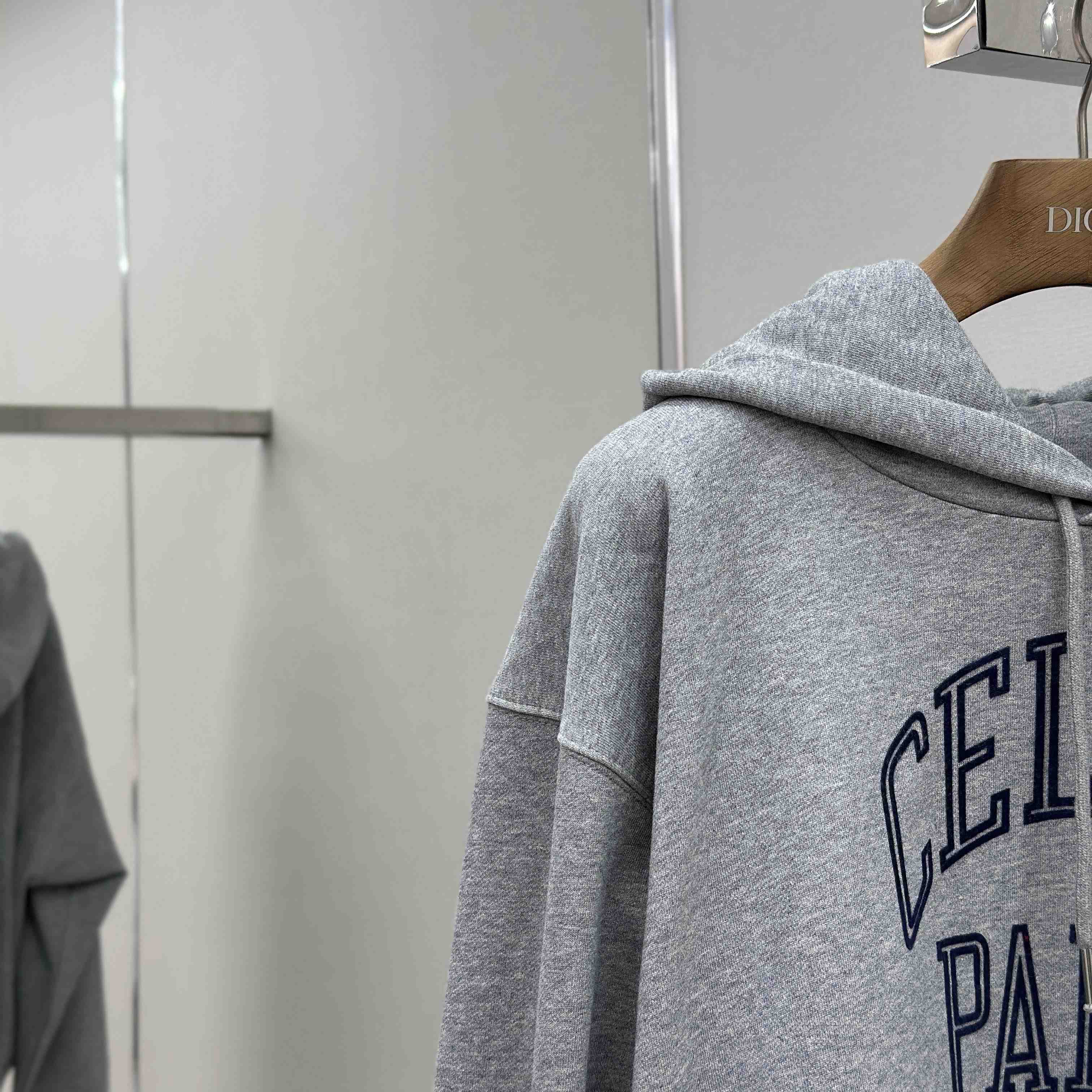 Celine Loose Hoodie In Cotton Fleece - DopestKickz