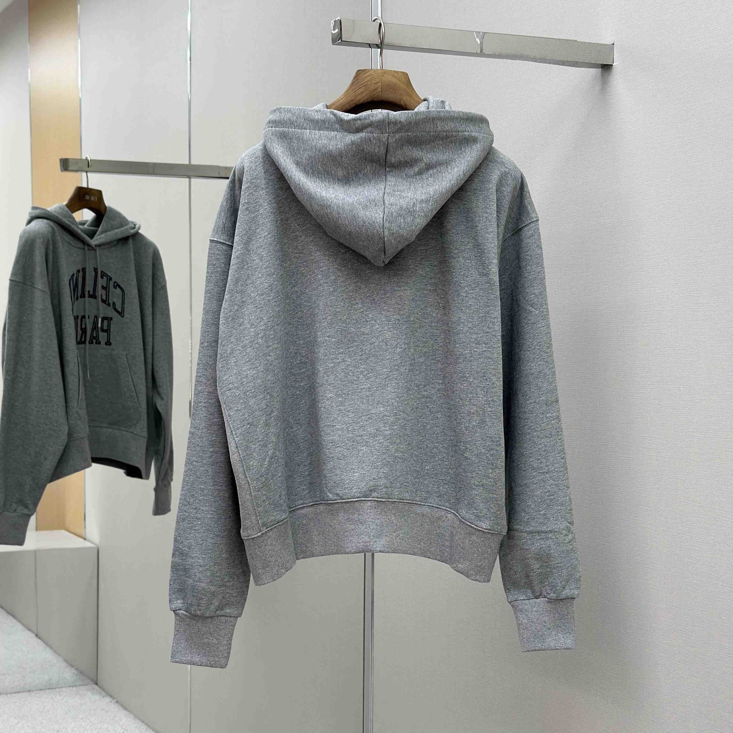 Celine Loose Hoodie In Cotton Fleece - DopestKickz
