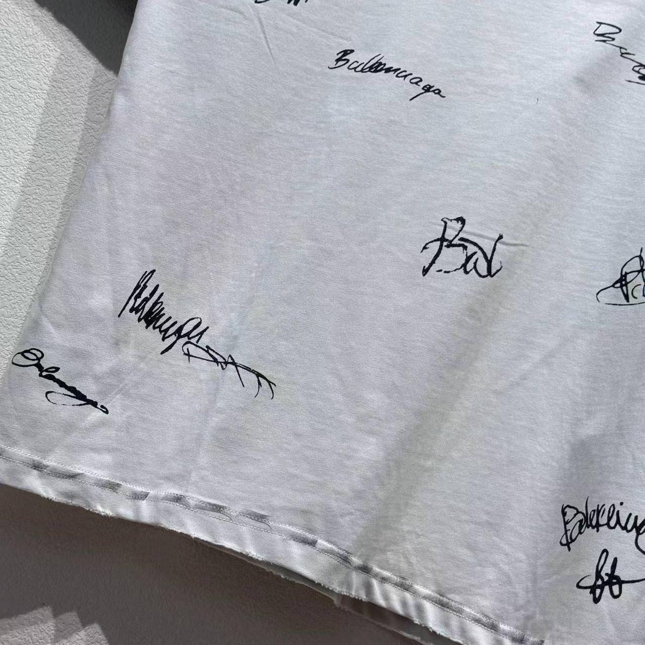 Balenciaga Banana Raglan Oversized T-Shirt In Dirty White And Blue Dry Jersey - DopestKickz