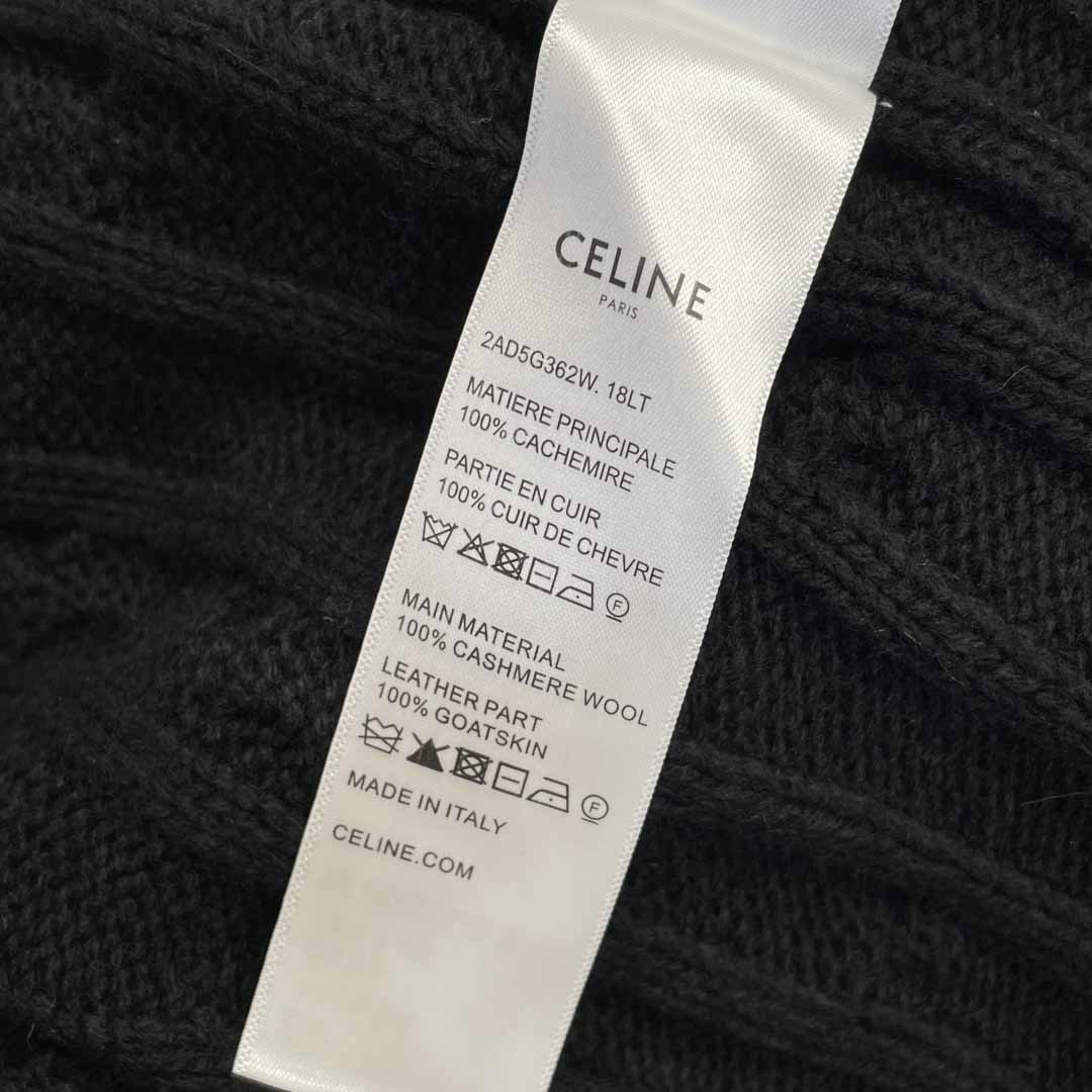 Celine Hooded Sweater In Monochromic Wool - DopestKickz