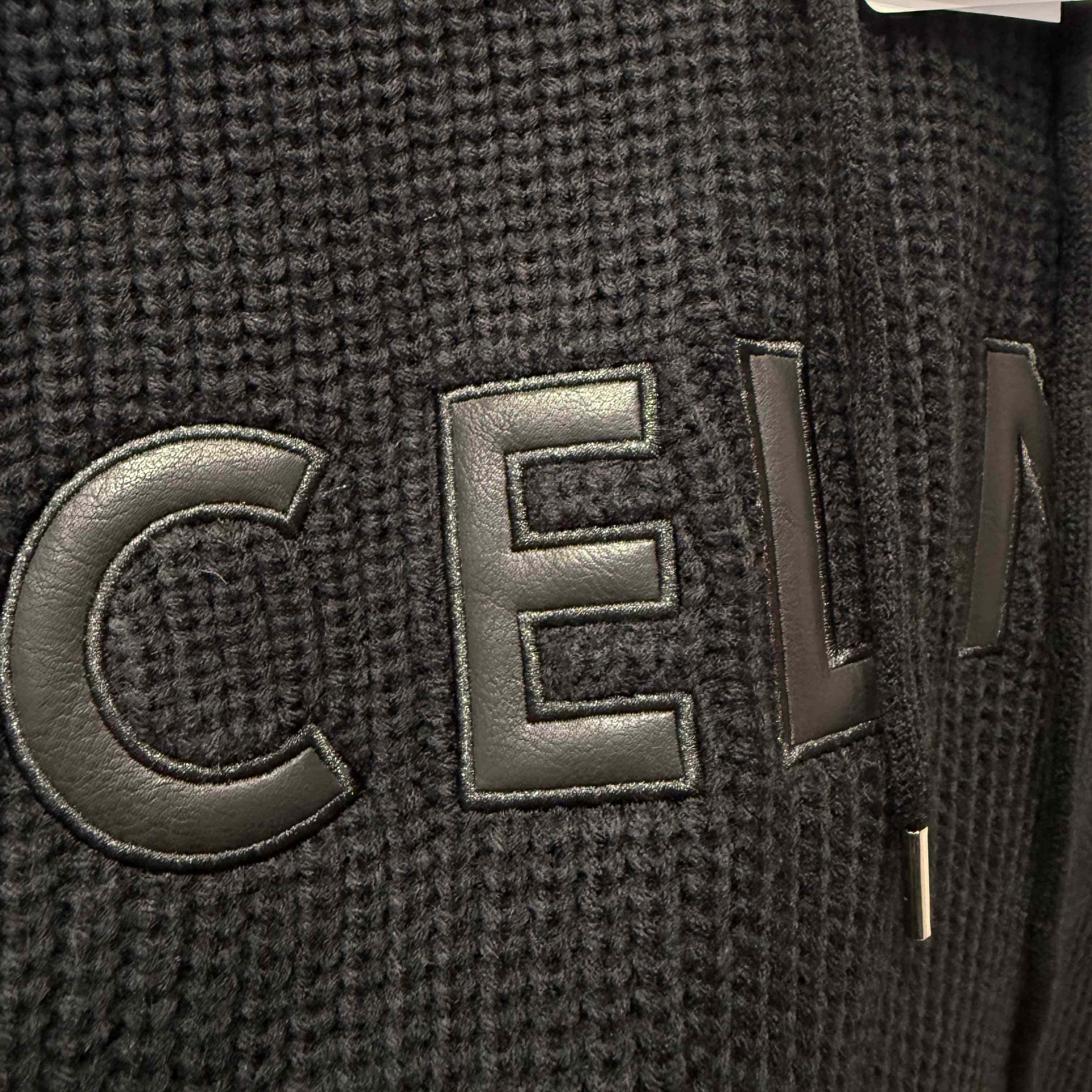 Celine Hooded Sweater In Monochromic Wool - DopestKickz