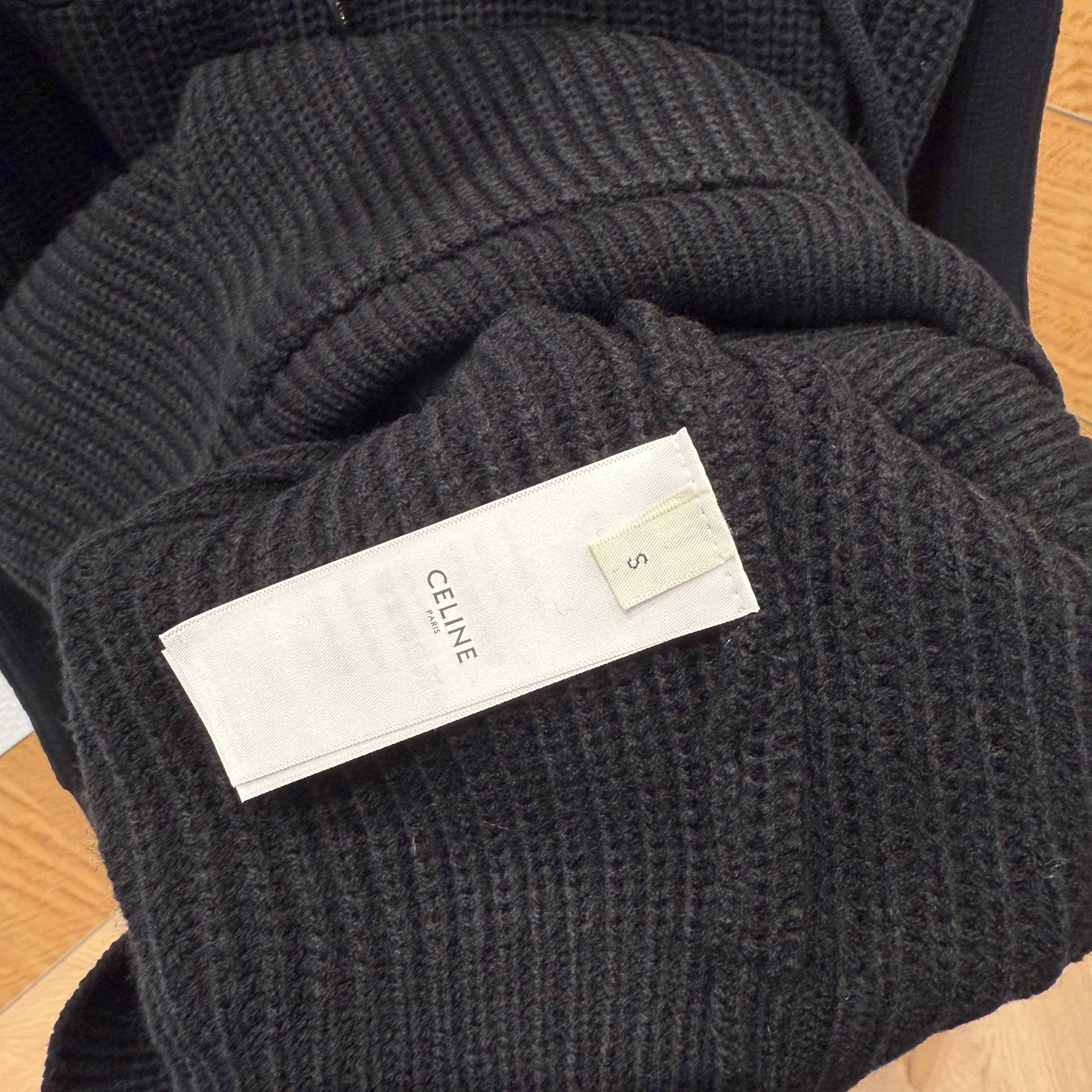 Celine Hooded Sweater In Monochromic Wool - DopestKickz
