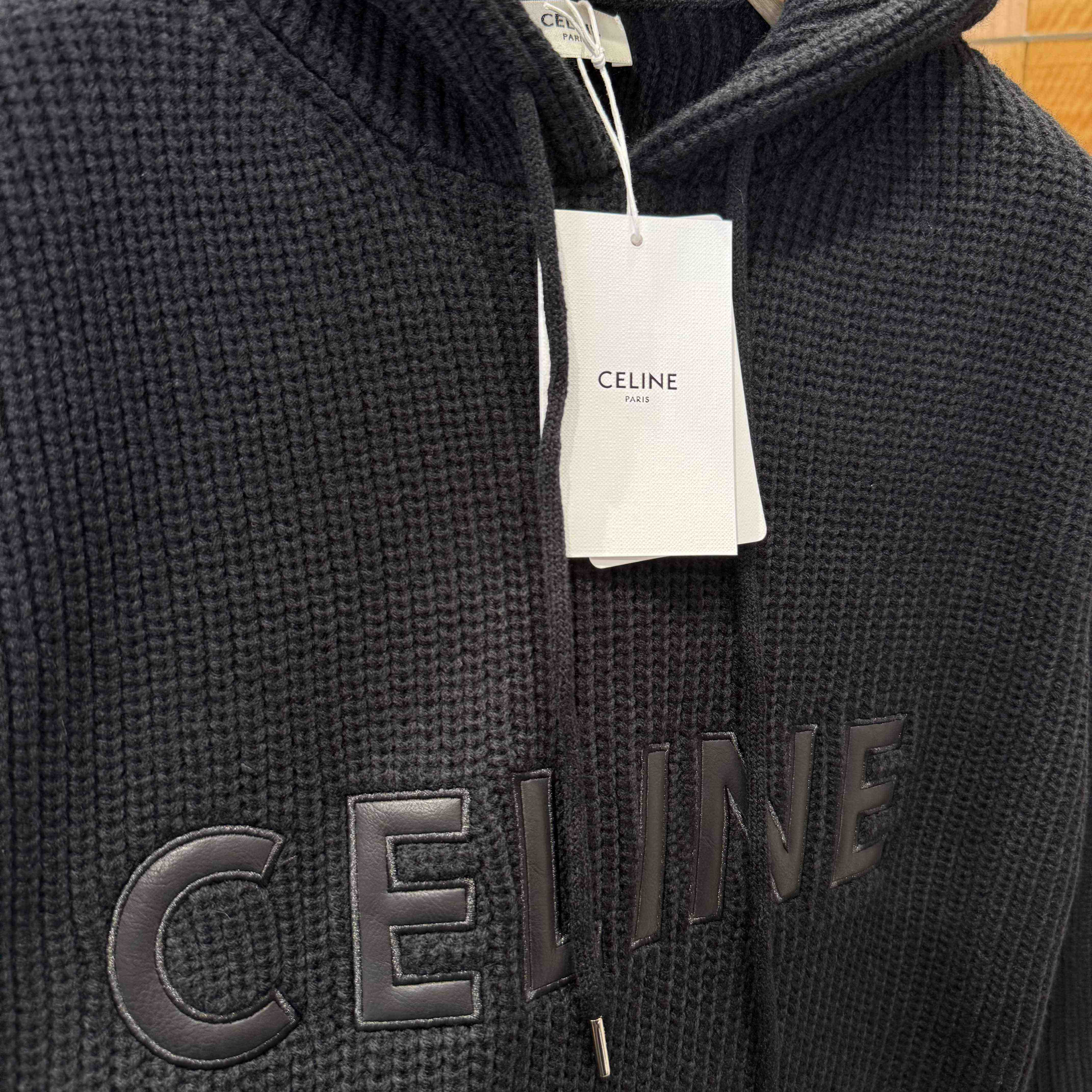 Celine Hooded Sweater In Monochromic Wool - DopestKickz