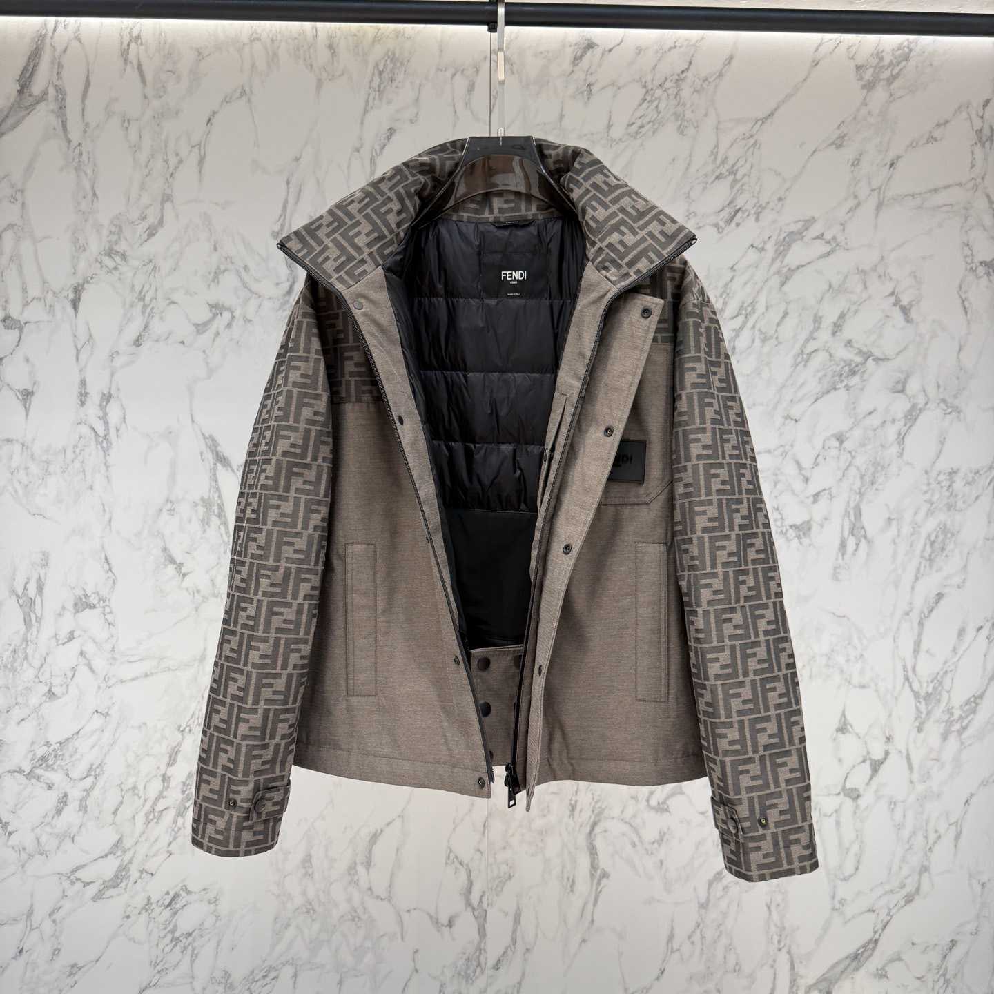 Fendi 'FF Denim Tech' Padded Jacket - DopestKickz