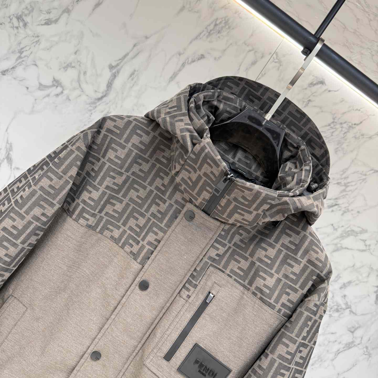 Fendi 'FF Denim Tech' Padded Jacket - DopestKickz