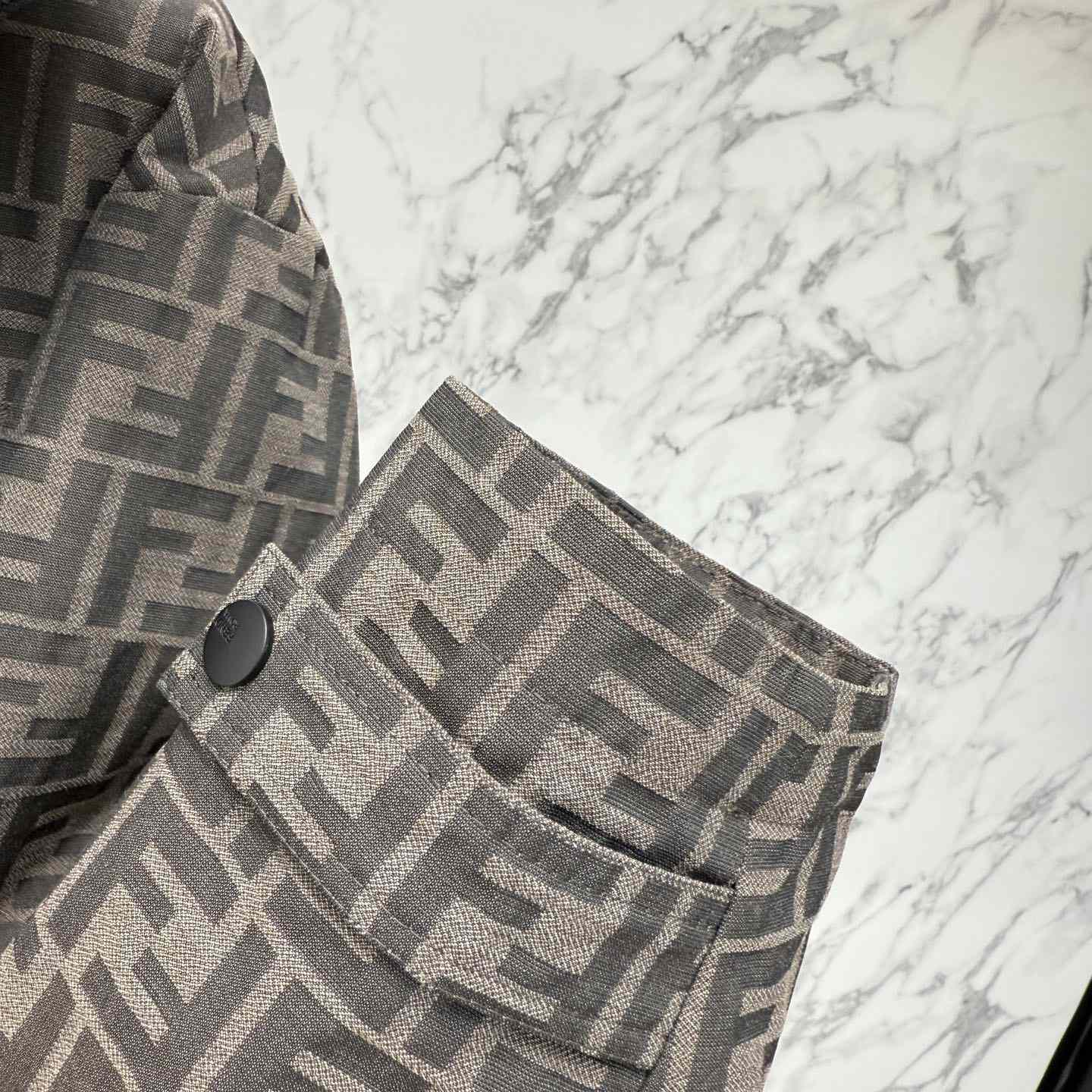 Fendi 'FF Denim Tech' Padded Jacket - DopestKickz