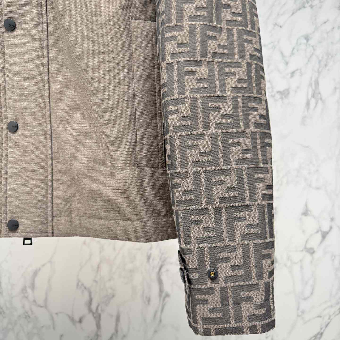 Fendi 'FF Denim Tech' Padded Jacket - DopestKickz