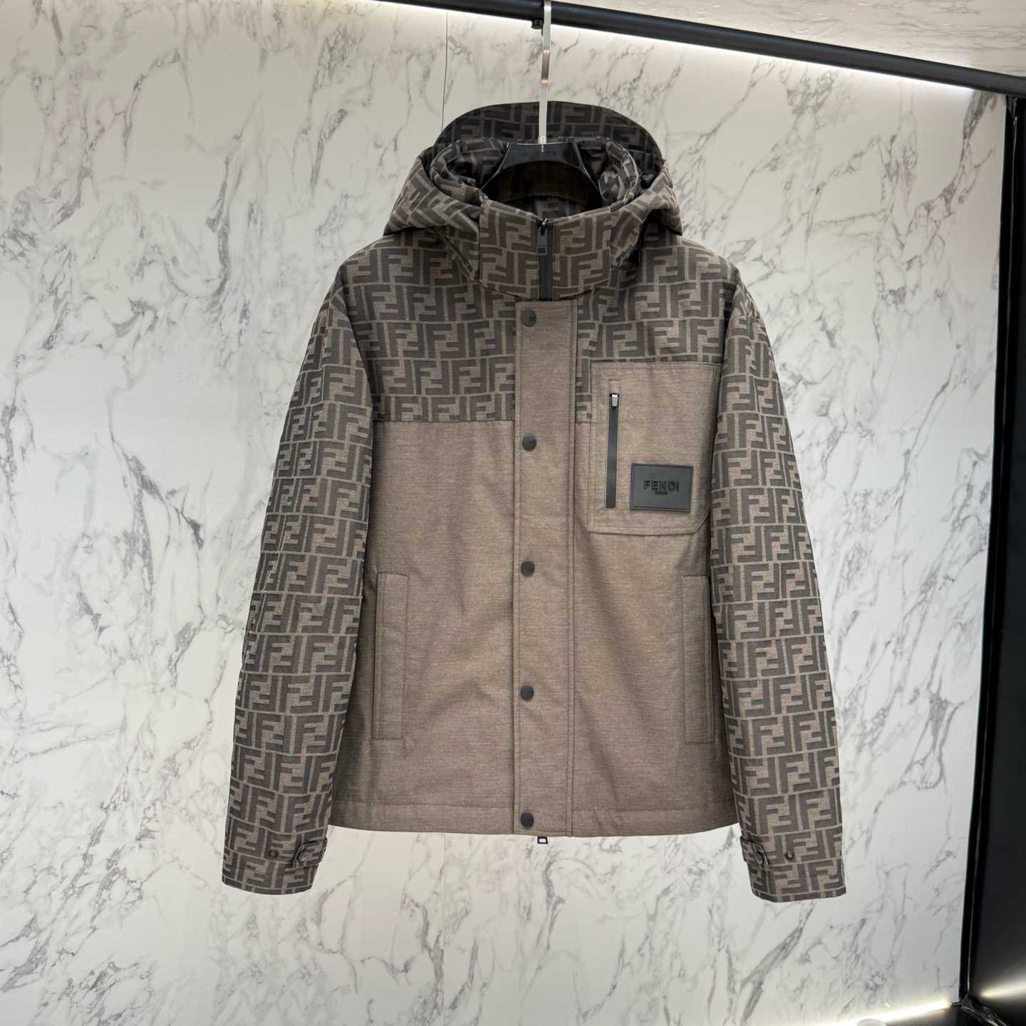 Fendi 'FF Denim Tech' Padded Jacket - DopestKickz