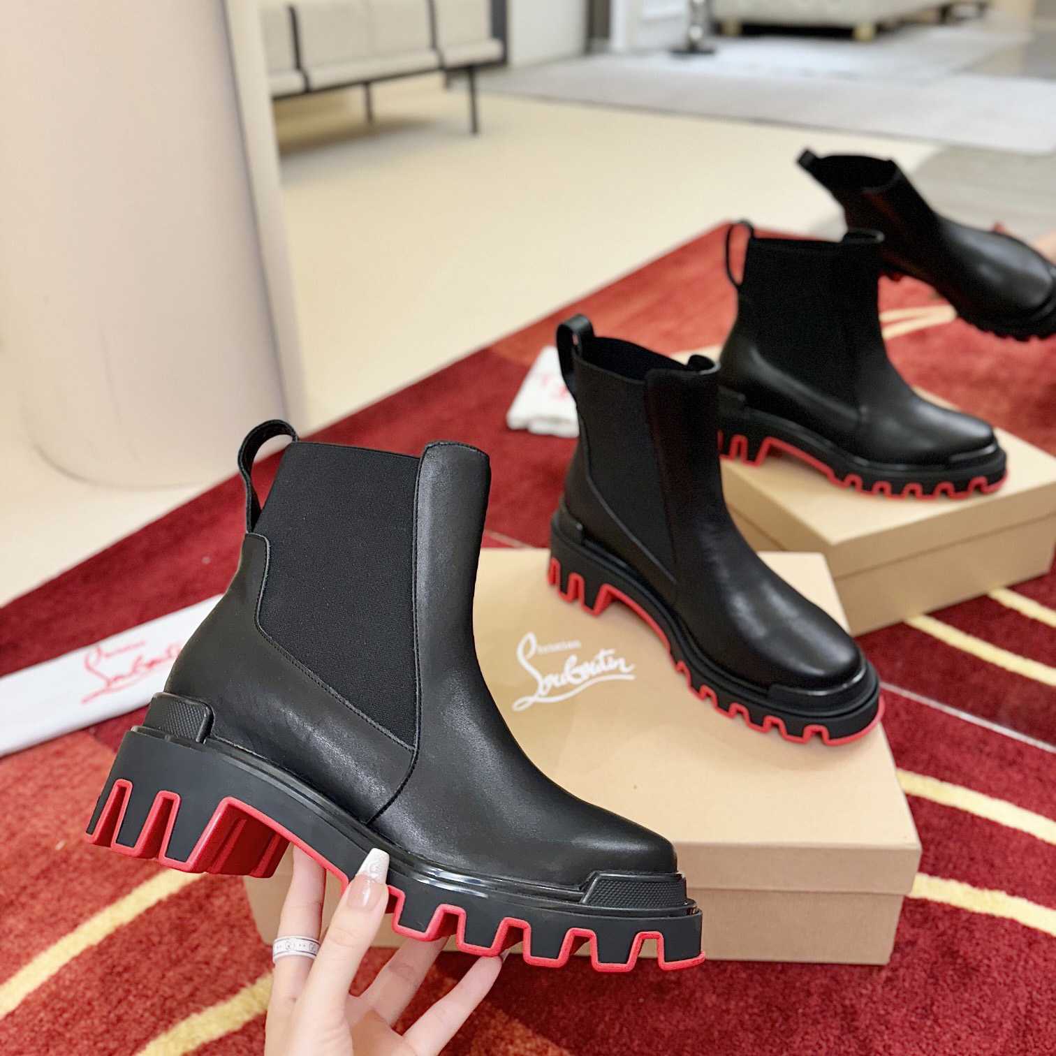 Christian Louboutin Marchacroche Dune Boots  - DopestKickz