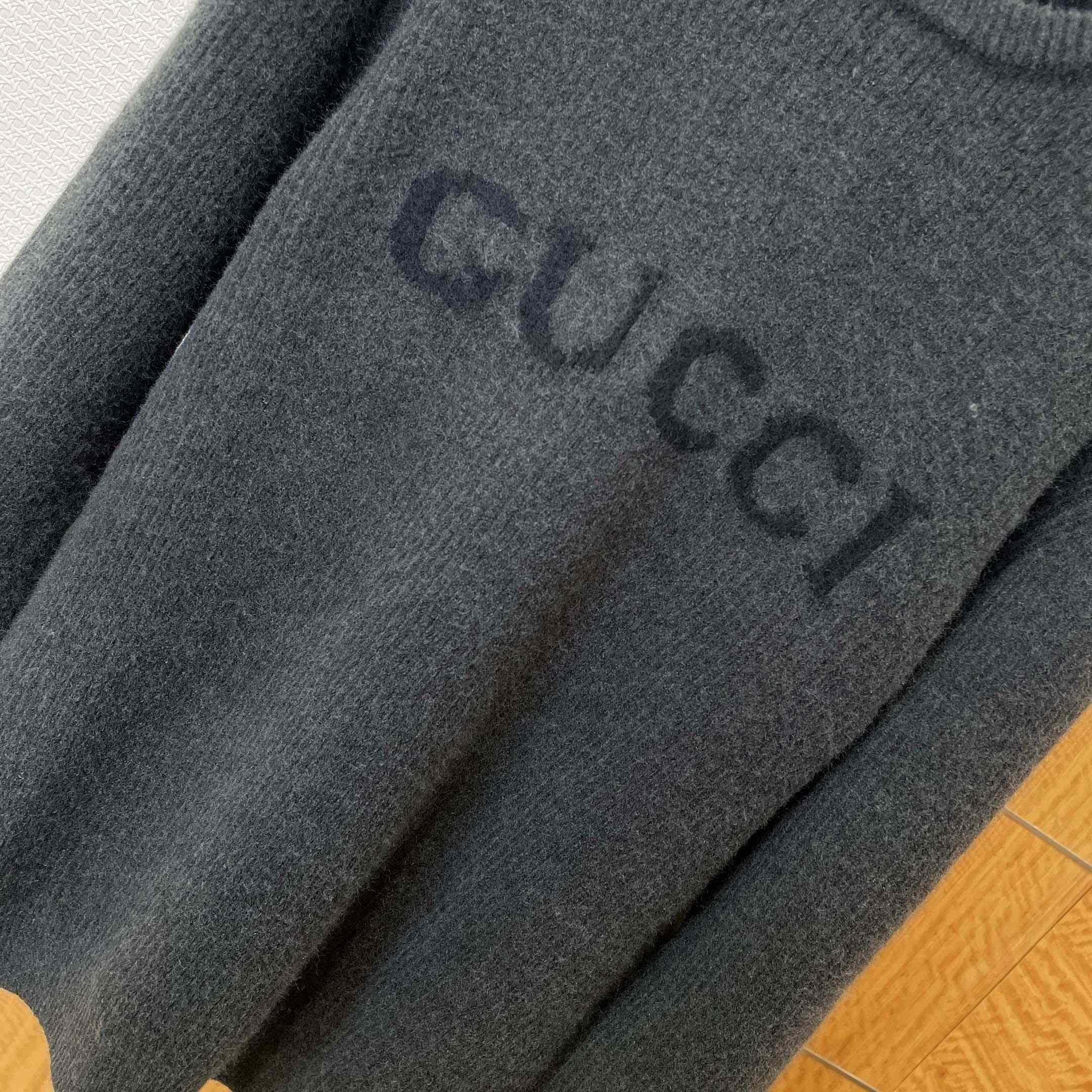 Gucci Wool Cashmere Rib Knit Sweater - DopestKickz