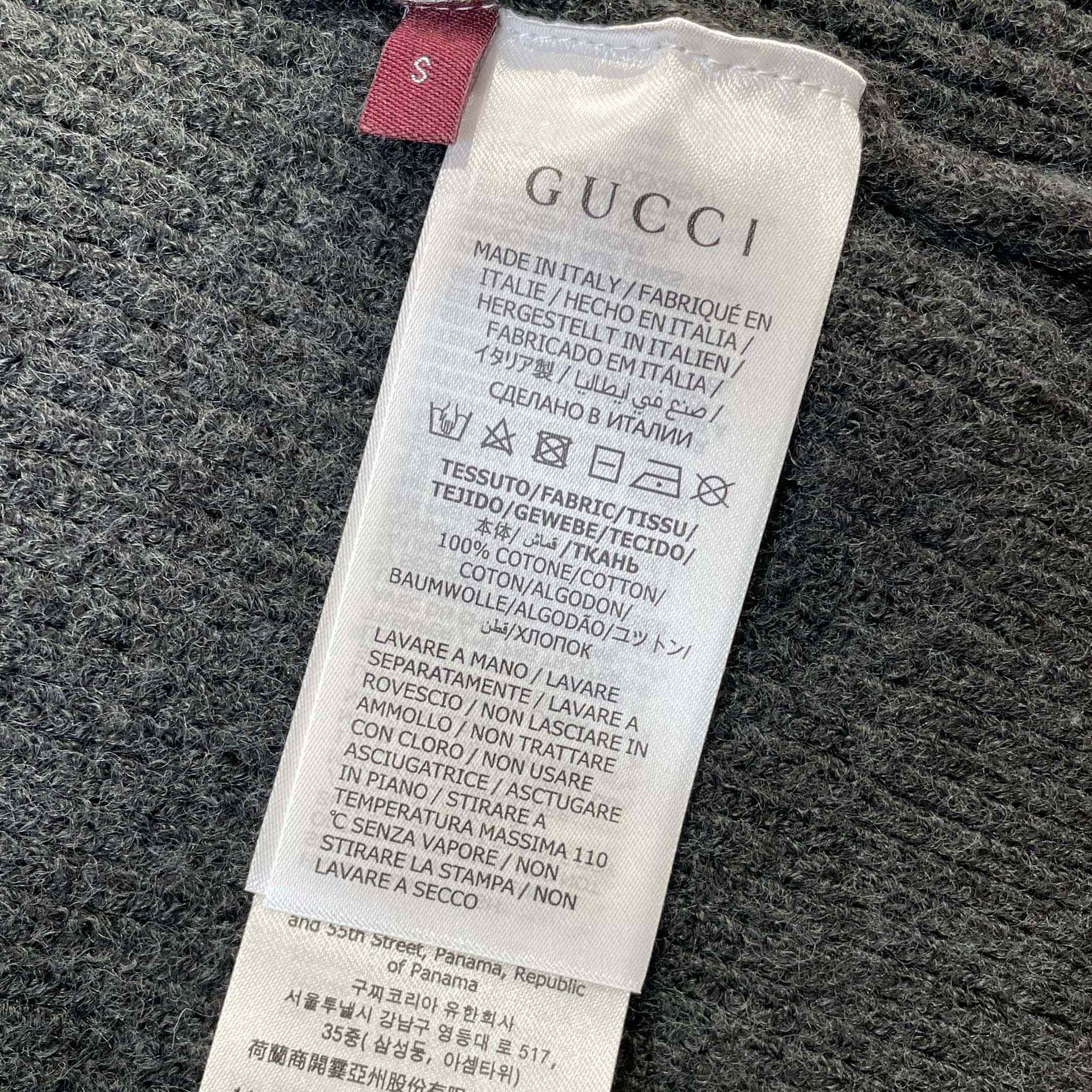 Gucci Wool Cashmere Rib Knit Sweater - DopestKickz