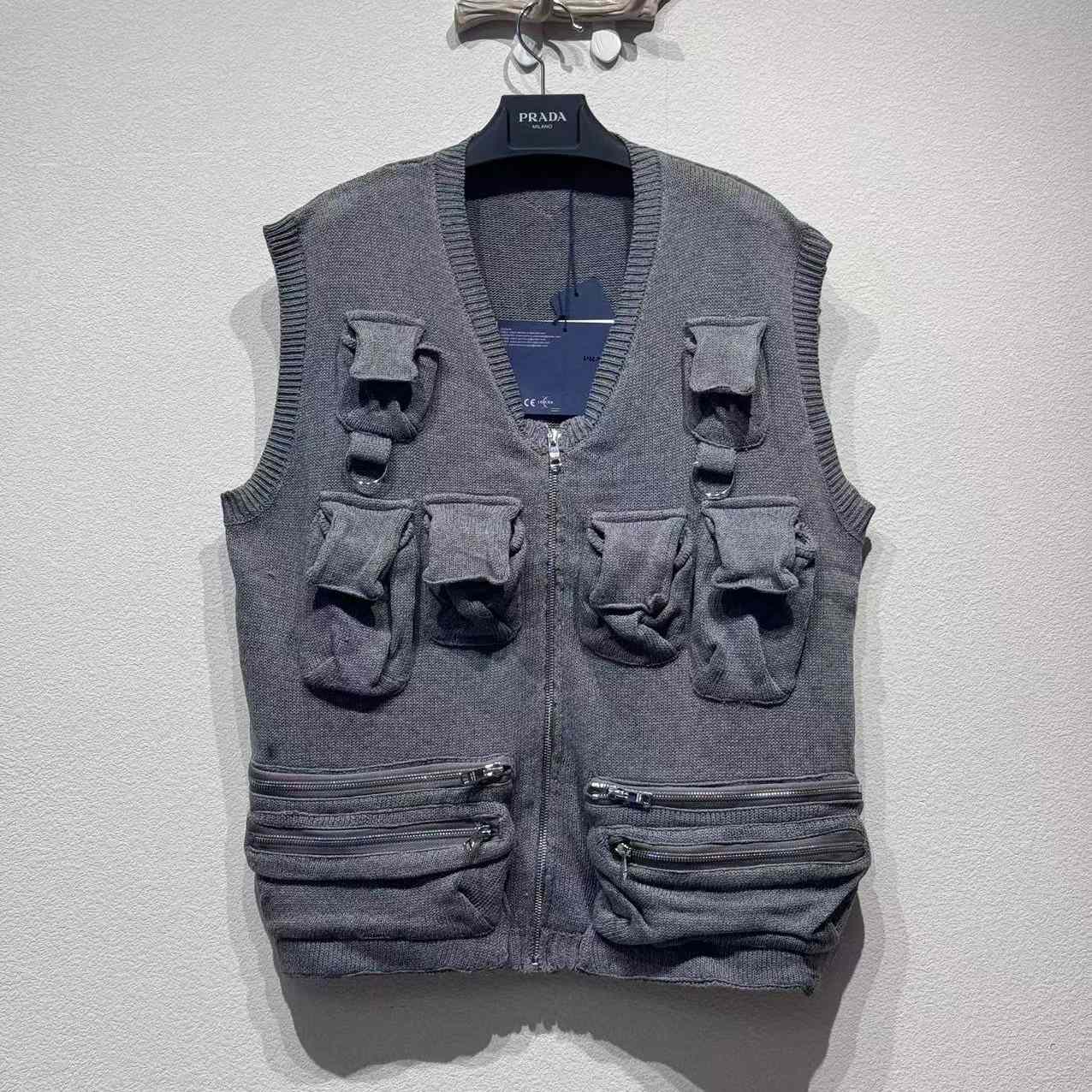 Prada Shetland Wool Sweater Vest - DopestKickz