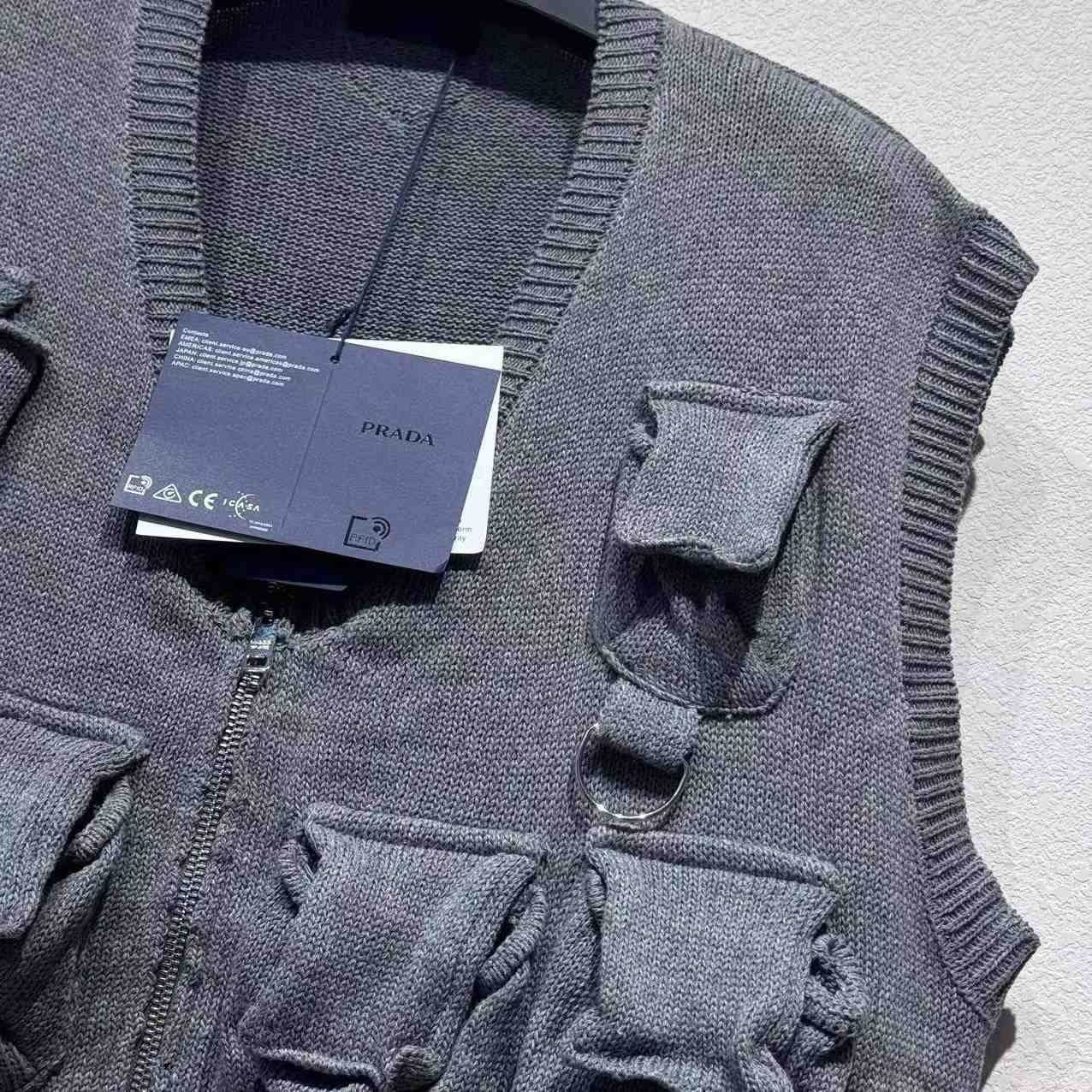 Prada Shetland Wool Sweater Vest - DopestKickz