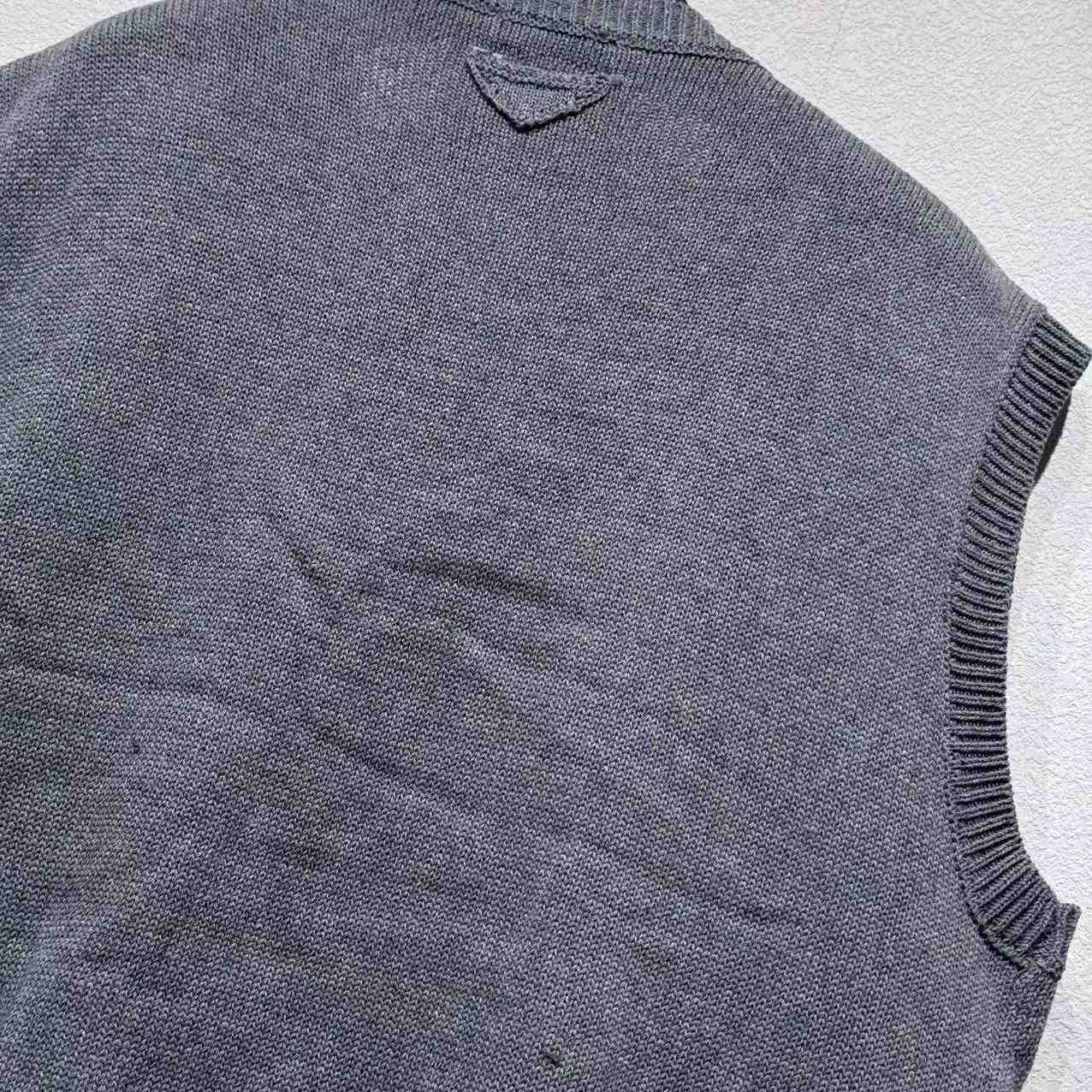 Prada Shetland Wool Sweater Vest - DopestKickz