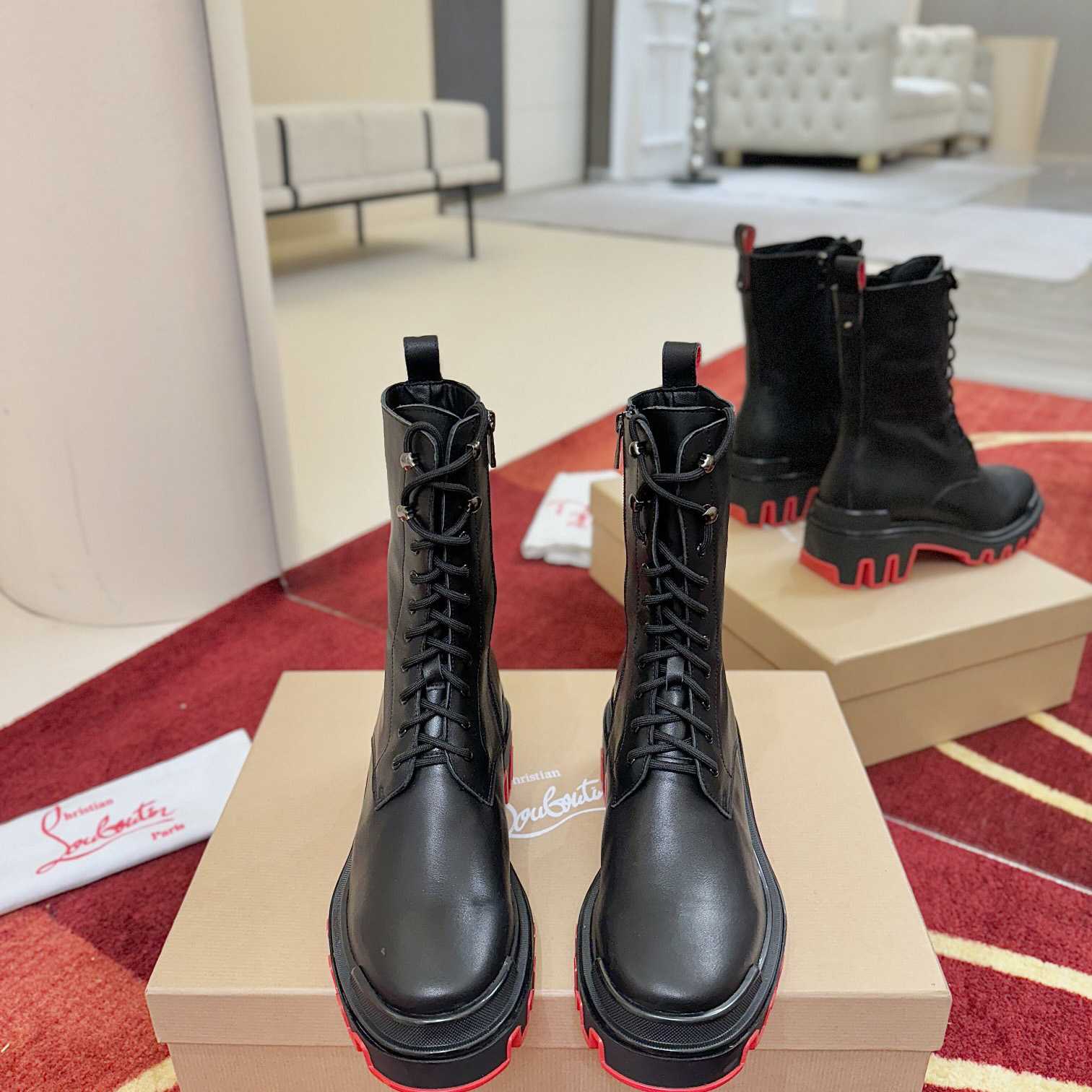Christian Louboutin Dune Trott Alta Low Boots - DopestKickz