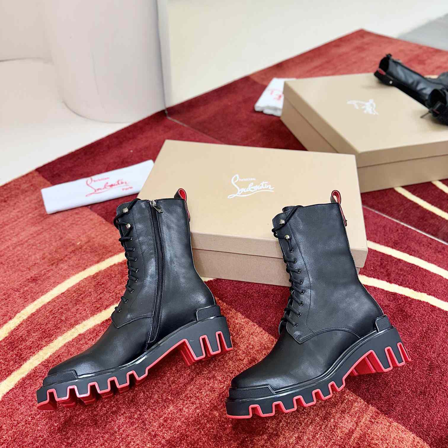 Christian Louboutin Dune Trott Alta Low Boots - DopestKickz