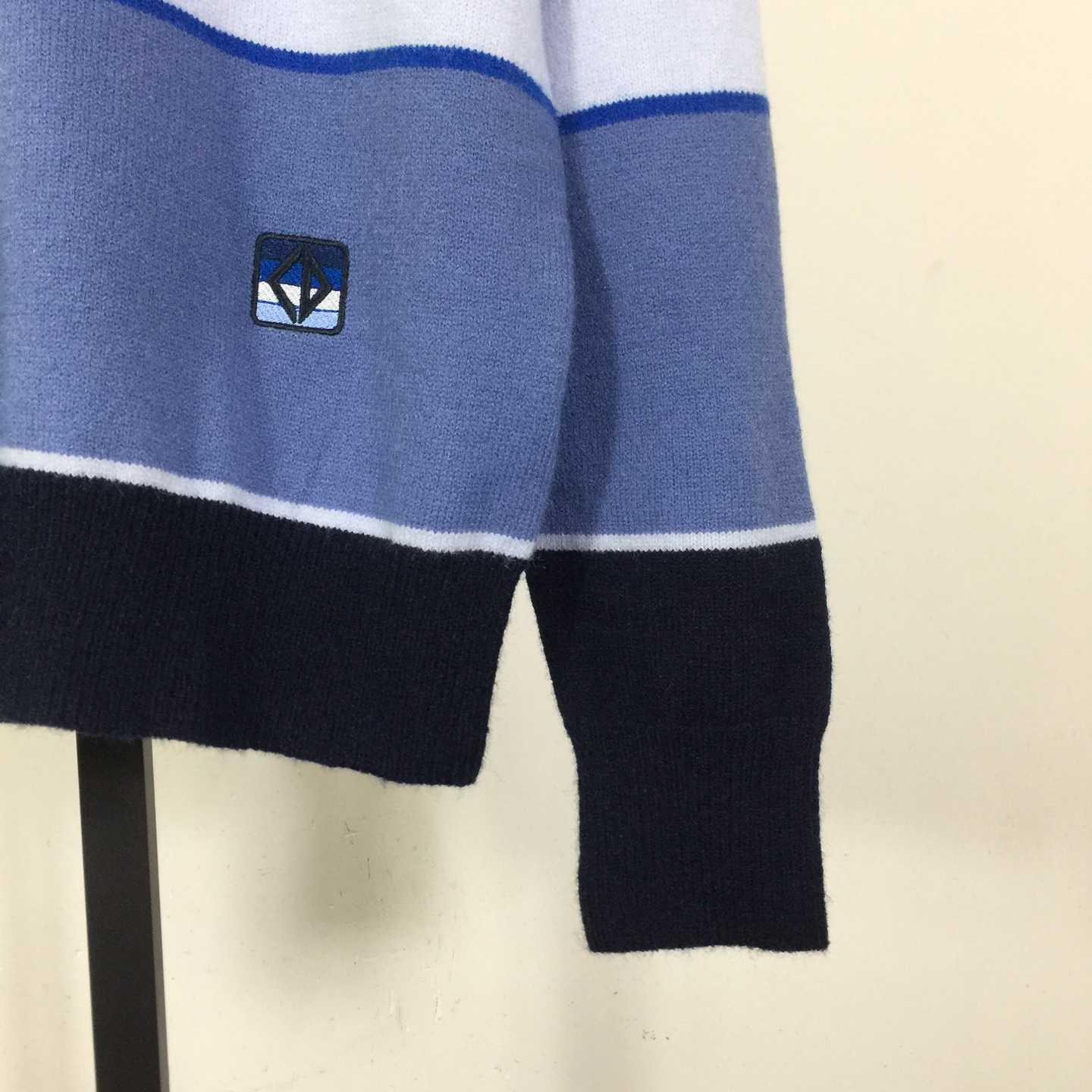 Dior CD Diamond Sweater Blue Cashmere and Cotton Jersey - DopestKickz